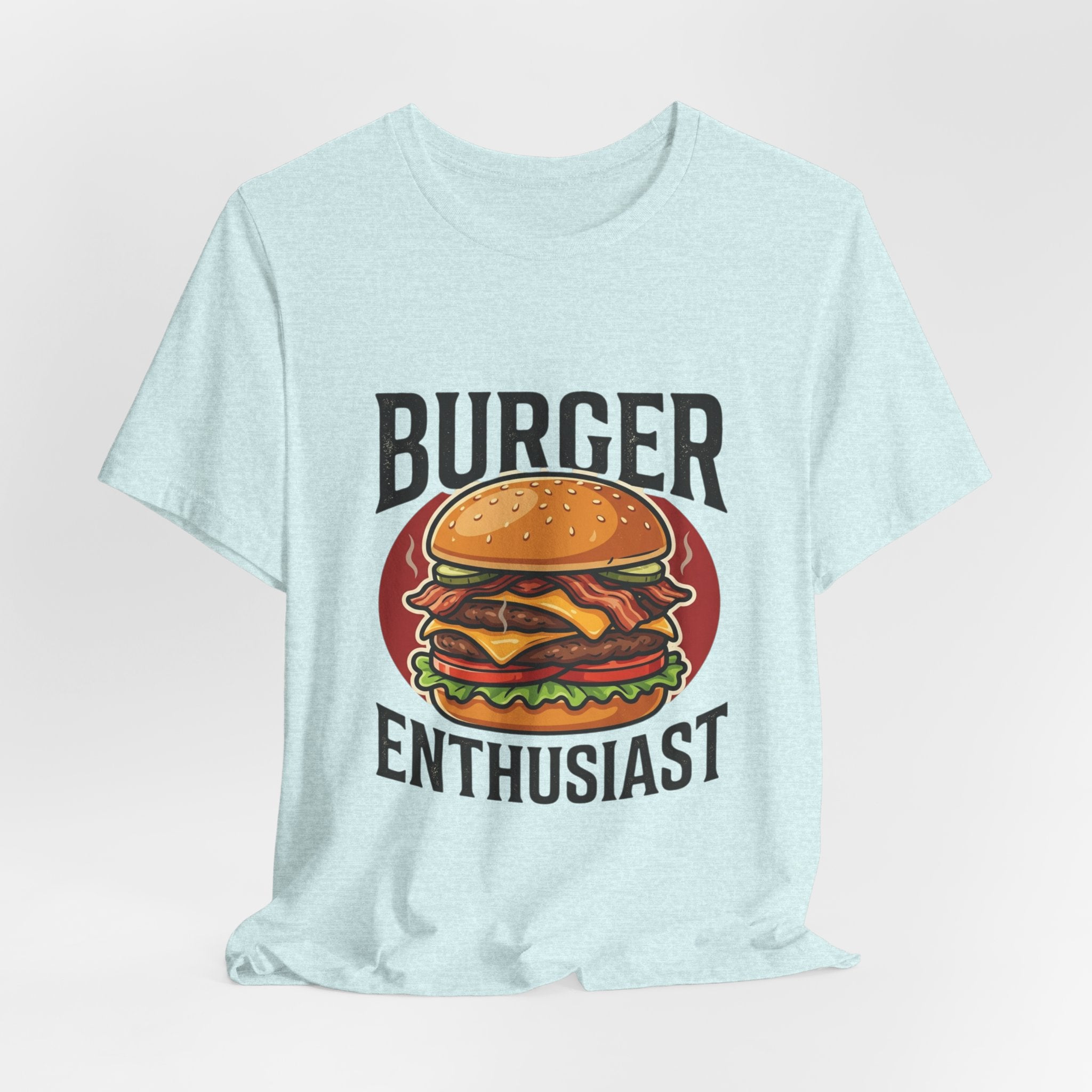 Burger Enthusiast T-Shirt — Retro Cheeseburger Graphic Tee for Foodies