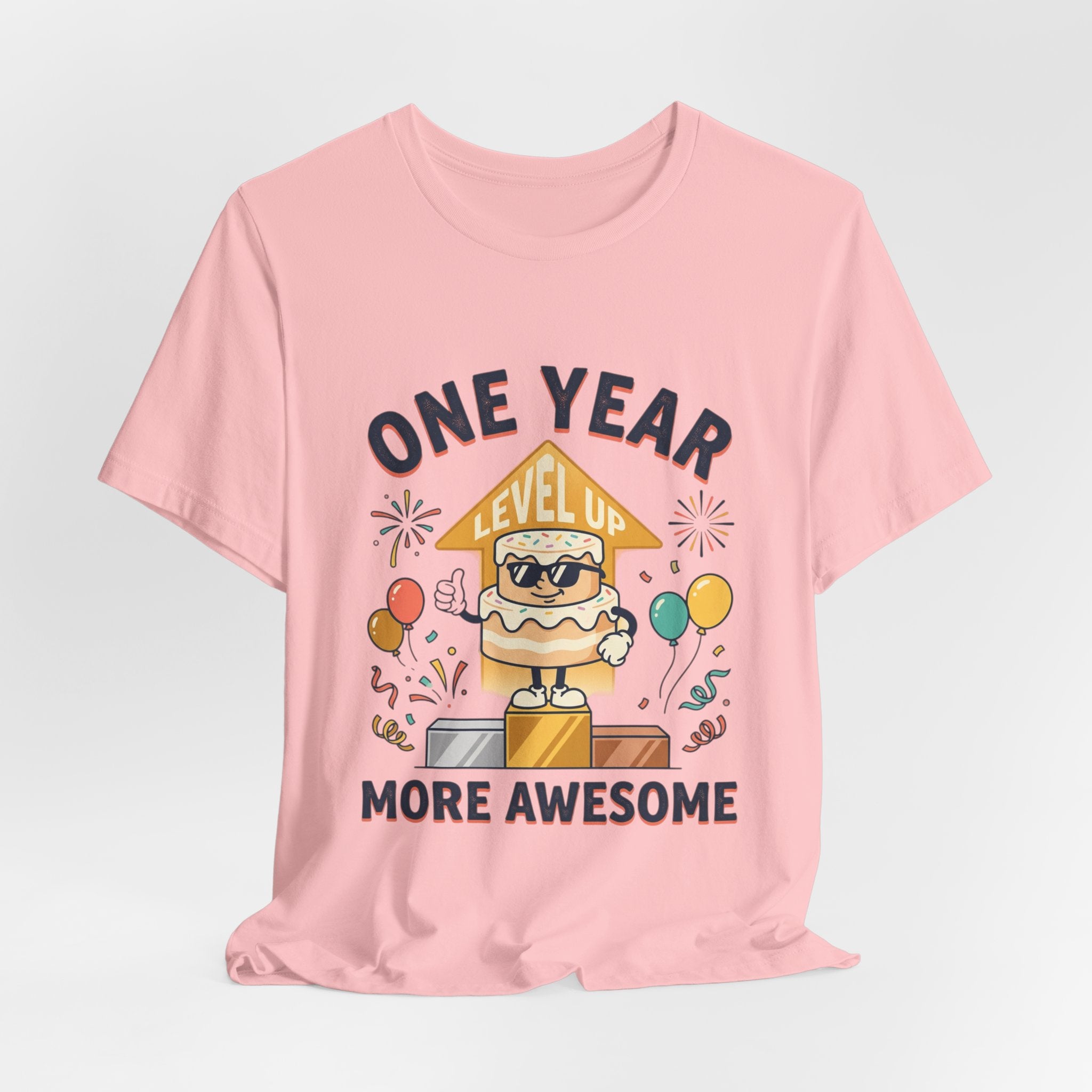 Birthday Baby Tee — "One Year More Awesome" 1st Birthday Shirt