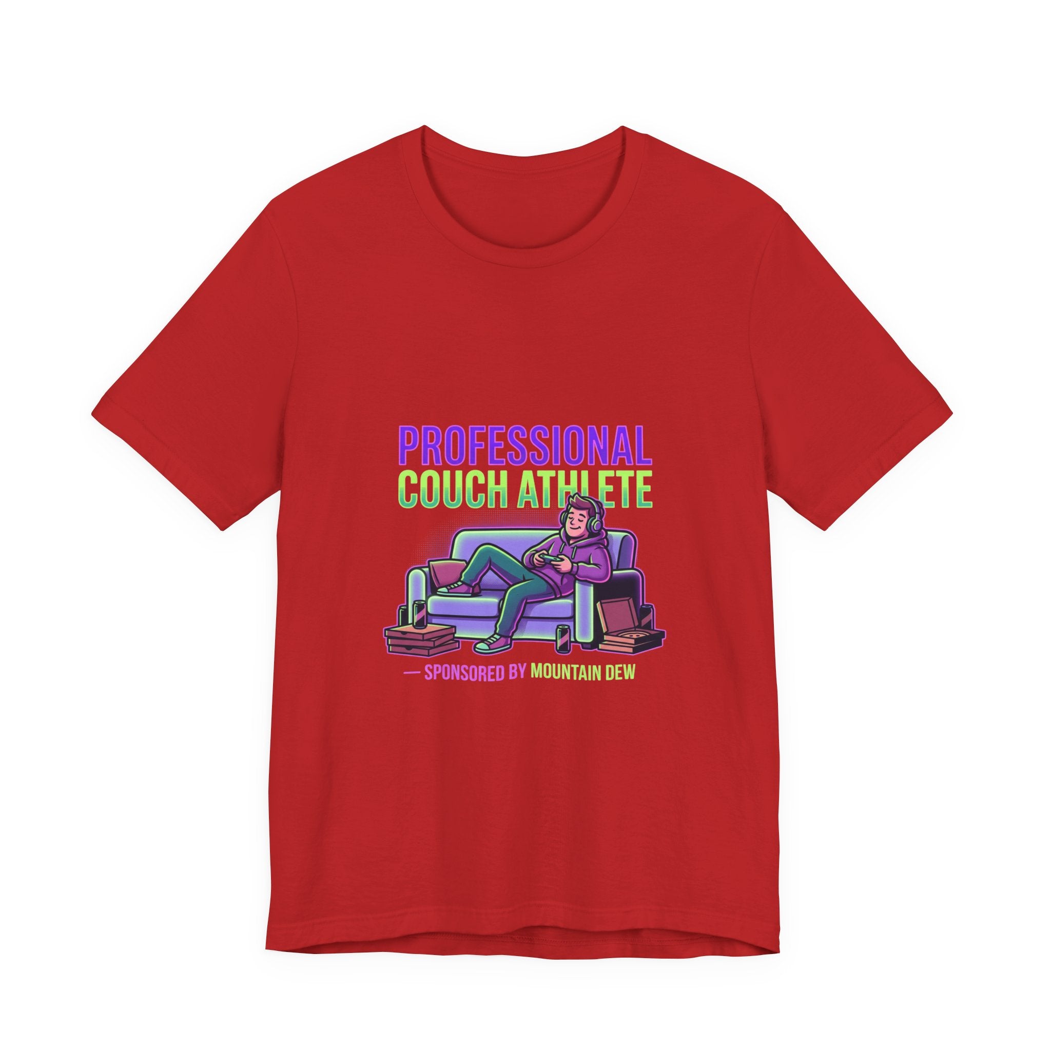 Professional Couch Athlete T-Shirt — Funny Lazy Gamer Tee