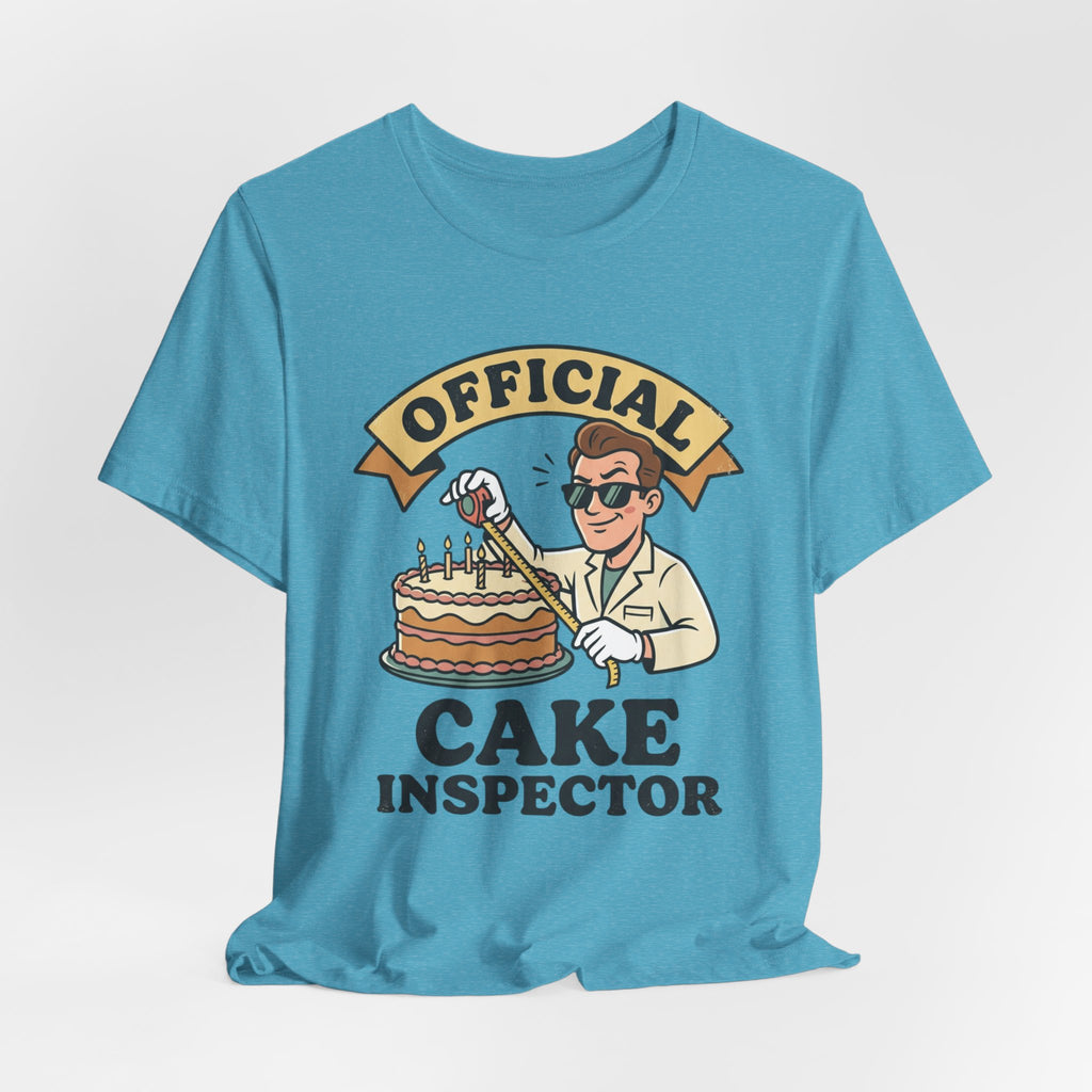 Cake Inspector T-Shirt — "Official Cake Inspector" Funny Baking Tee