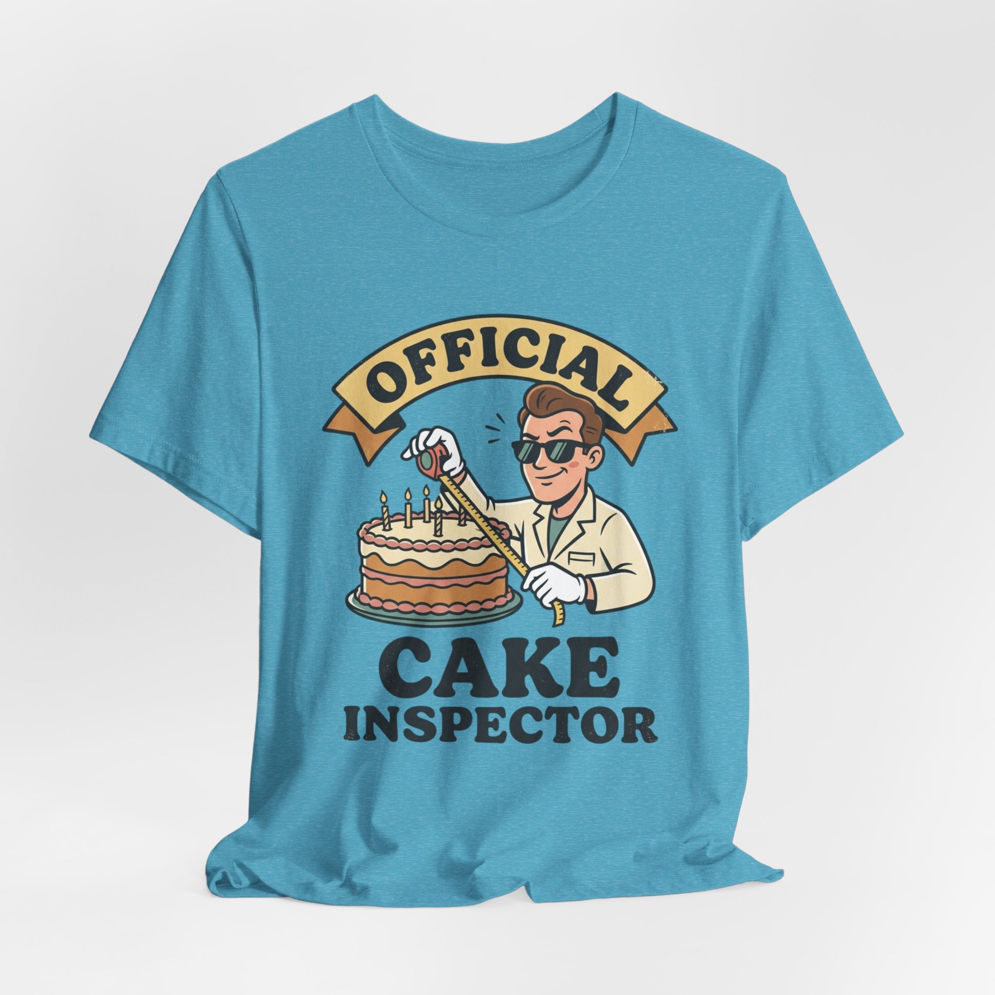 Cake Inspector T-Shirt — "Official Cake Inspector" Funny Baking Tee