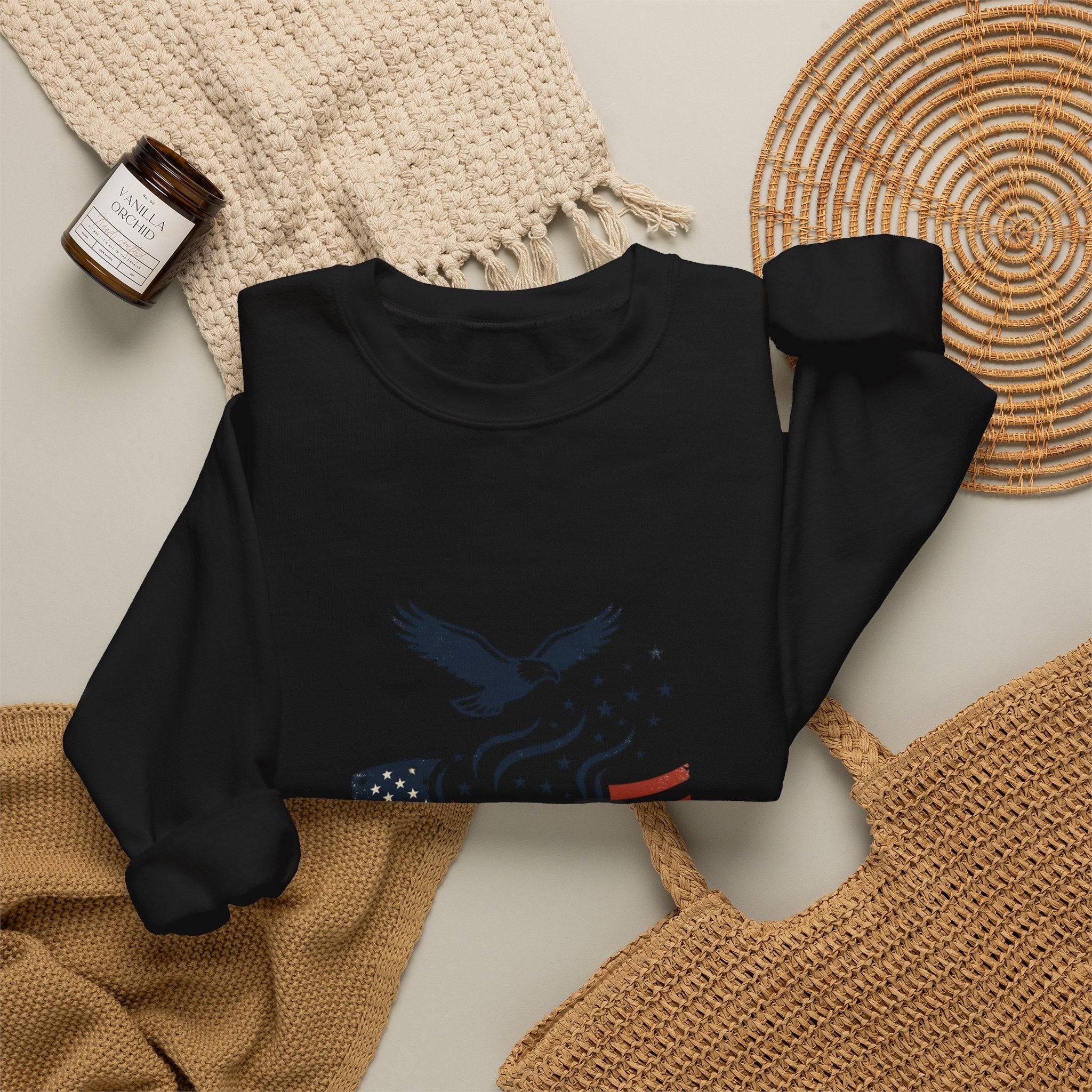 Liberty & Faith BBQ Sweatshirt | patriotic, vintage Americana