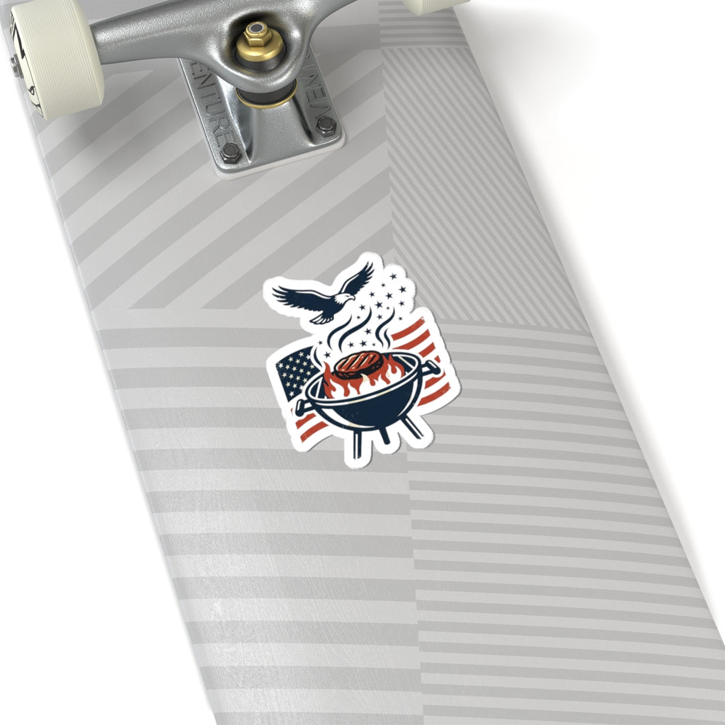 Liberty Grill Patriotic Sticker | Faith-Based 4th of July, Vintage Americana