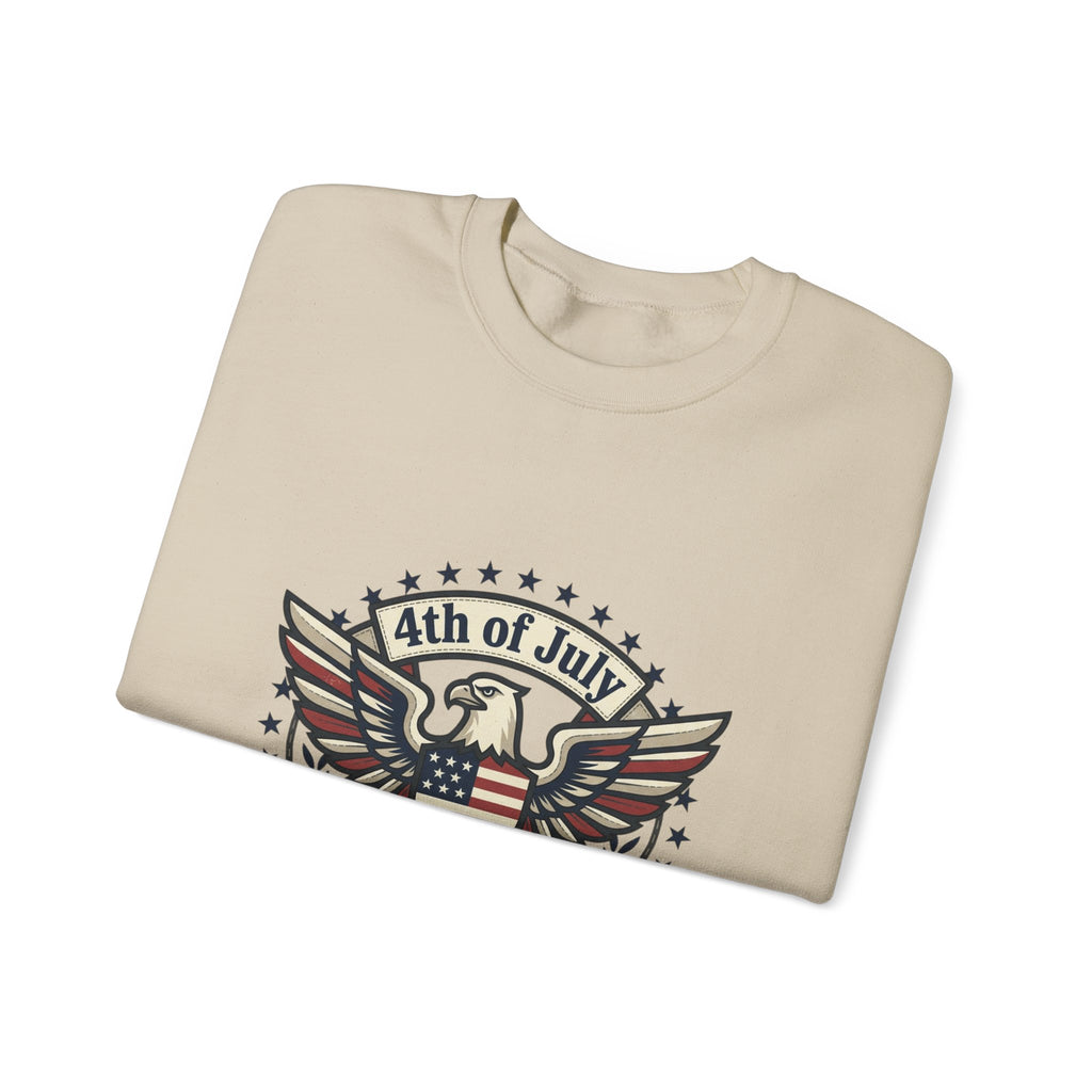 Faith & Freedom 4th of July Sweatshirt | patriotic, faith-based, vintage Americana