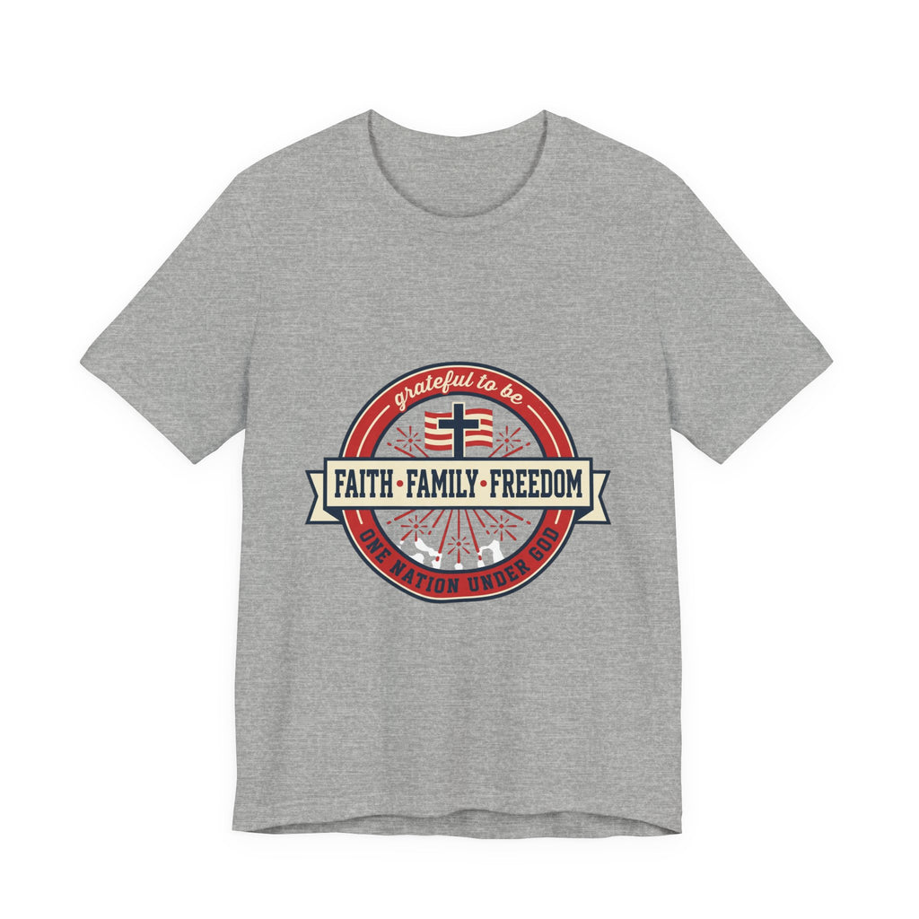Faith • Family • Freedom T-Shirt | patriotic faith-based vintage Americana