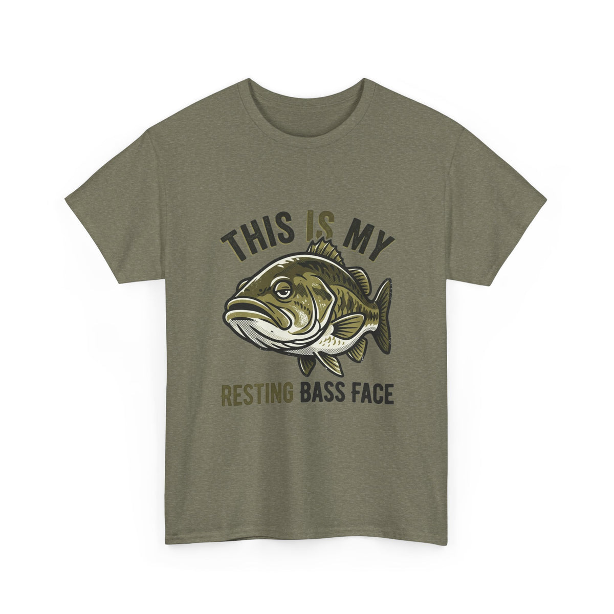 Resting Bass Face Fishing T-Shirt