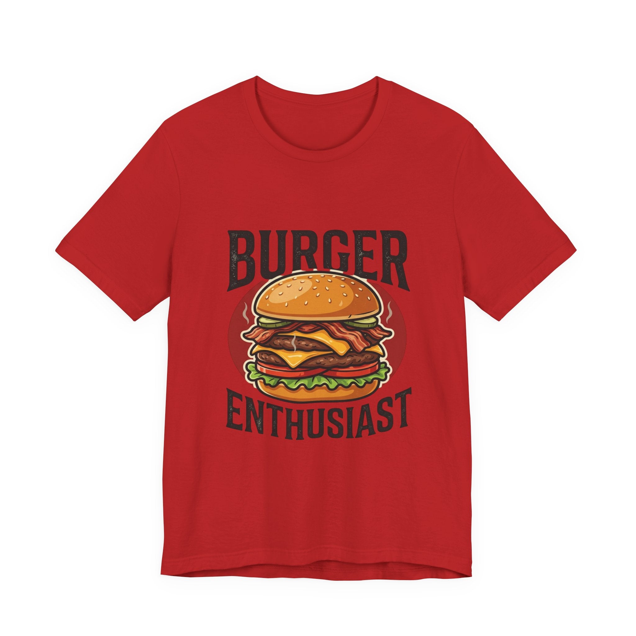 Burger Enthusiast T-Shirt — Retro Cheeseburger Graphic Tee for Foodies
