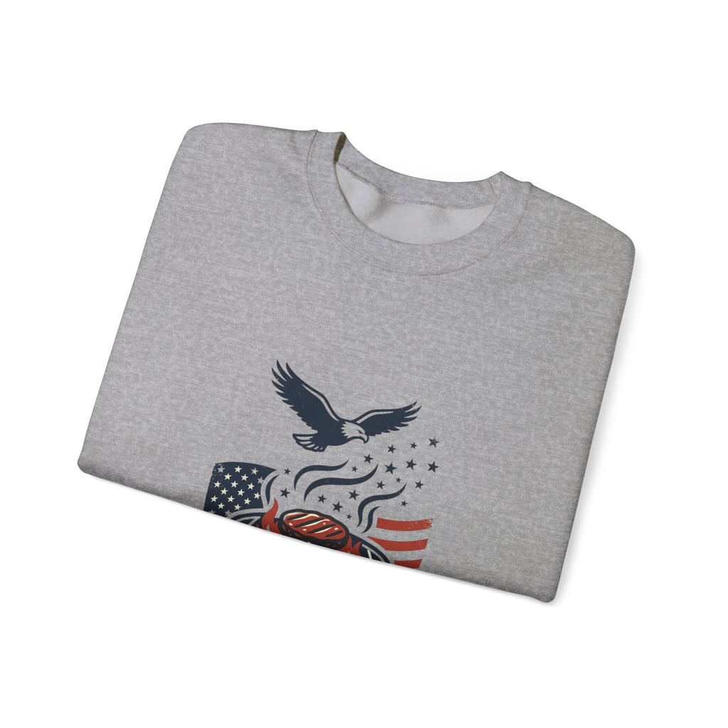 Liberty & Faith BBQ Sweatshirt | patriotic, vintage Americana