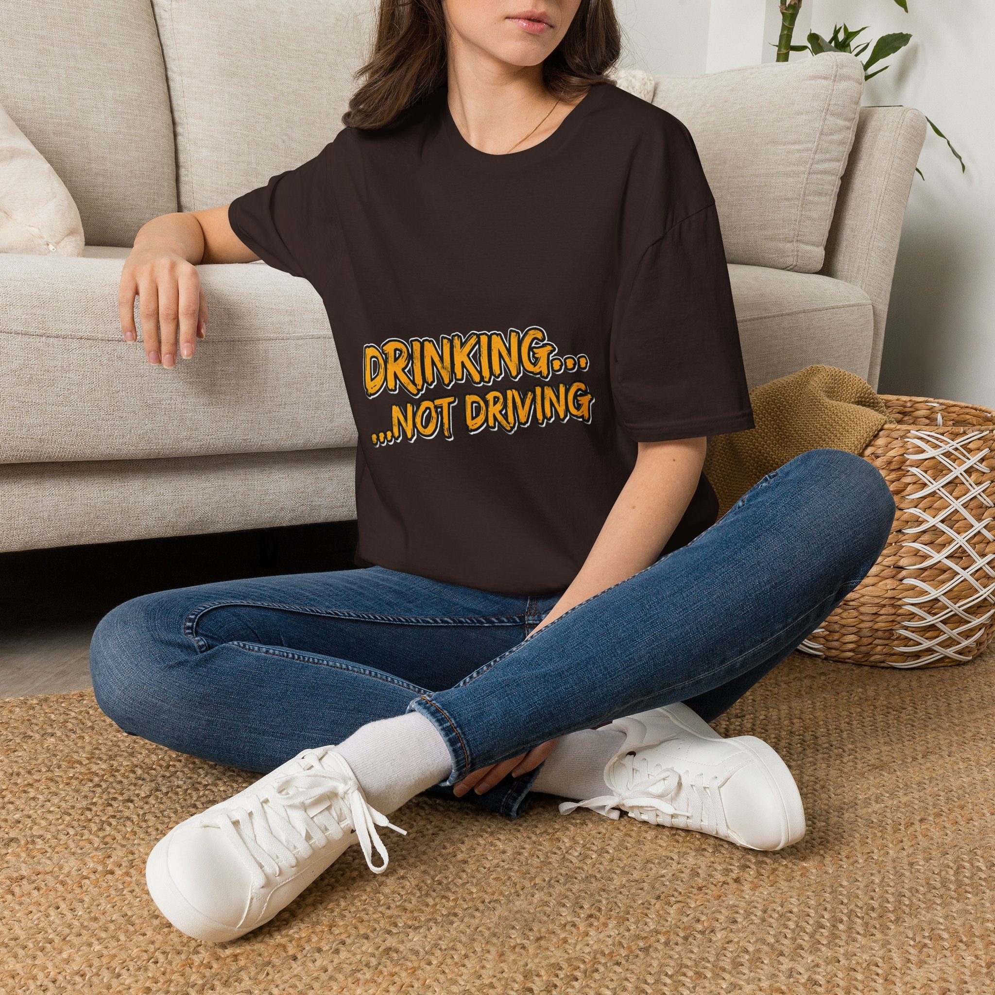 Drinking… Not Driving T-Shirt — Funny Sober Driver Awareness Tee