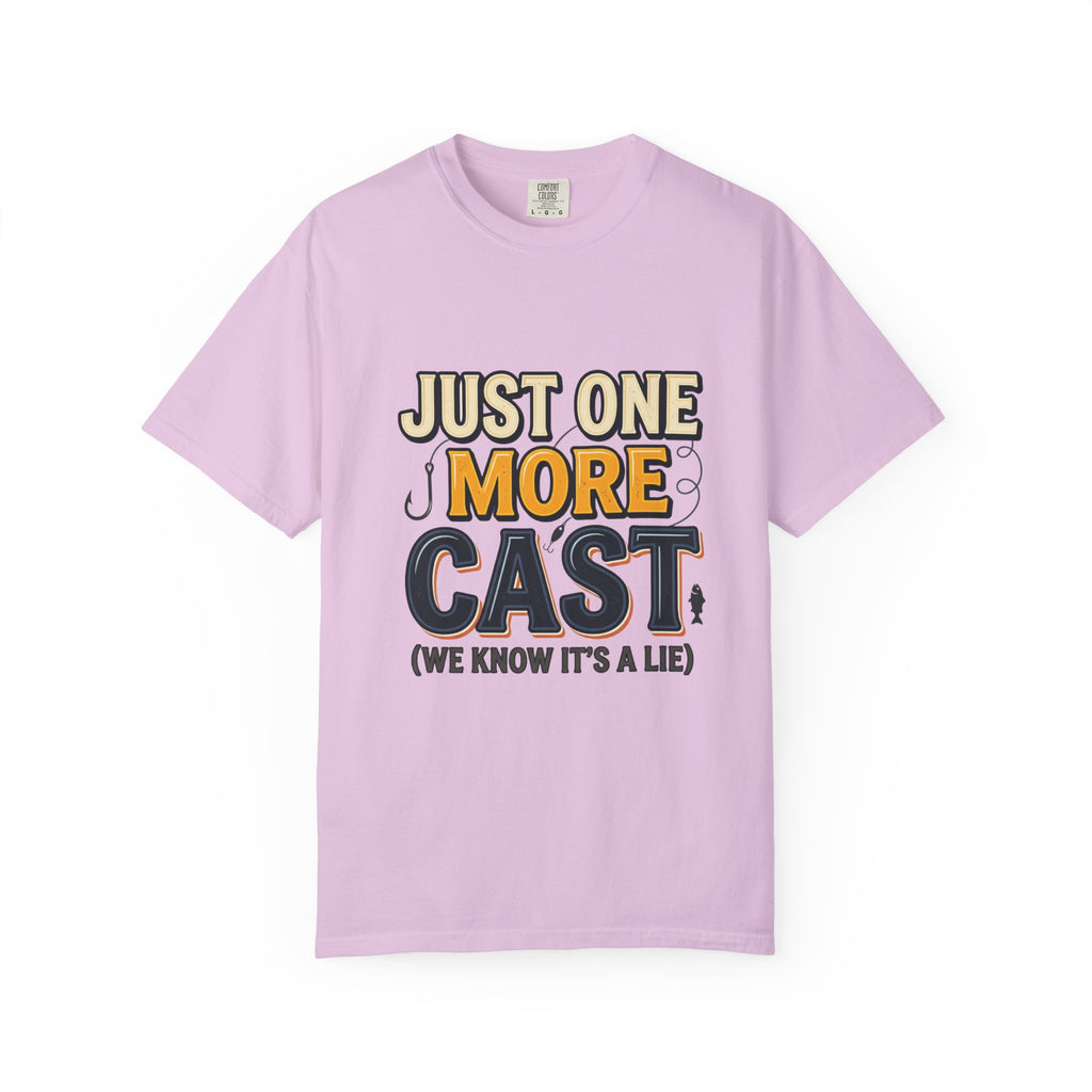 Fishing T-Shirt — "Just One More Cast (We Know It's A Lie)" Graphic Tee