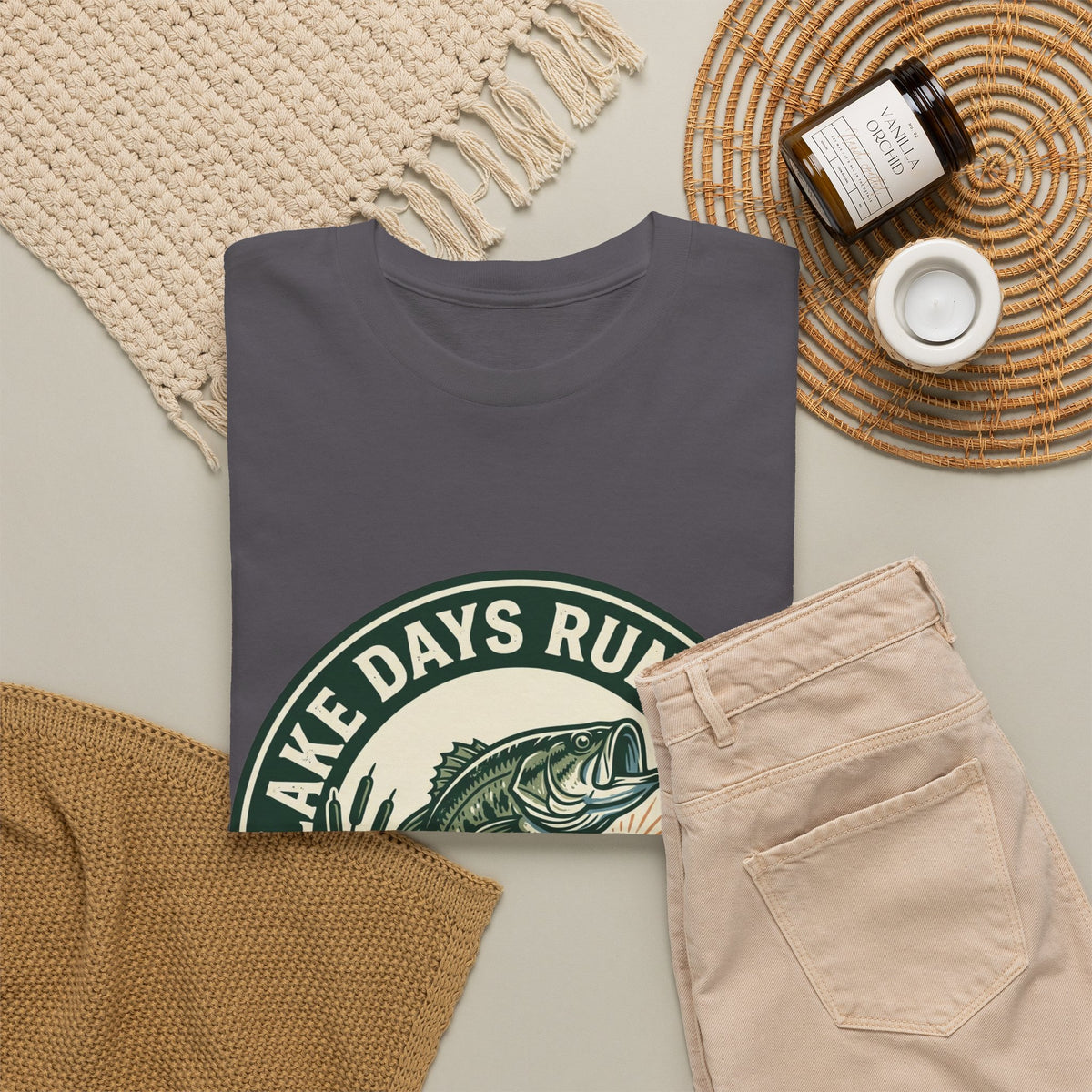 Lake Days Run Deep Fishing T-Shirt