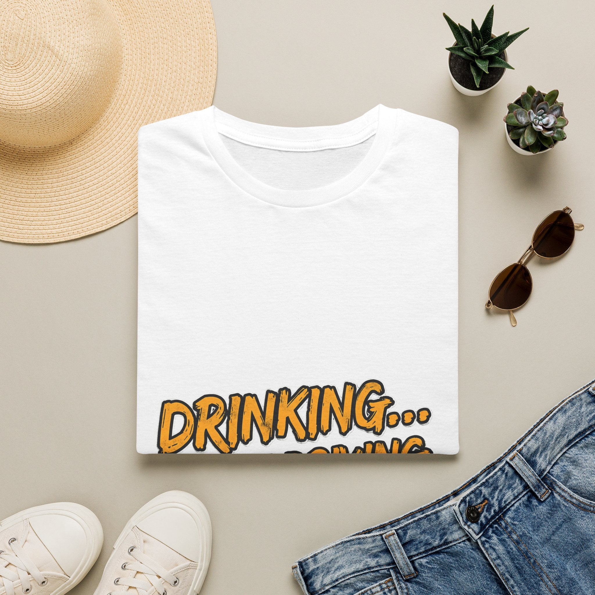 Drinking… Not Driving T-Shirt — Funny Sober Driver Awareness Tee