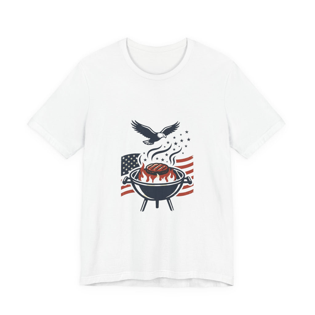 Faith & Freedom BBQ Tee | Patriotic vintage Americana July 4th