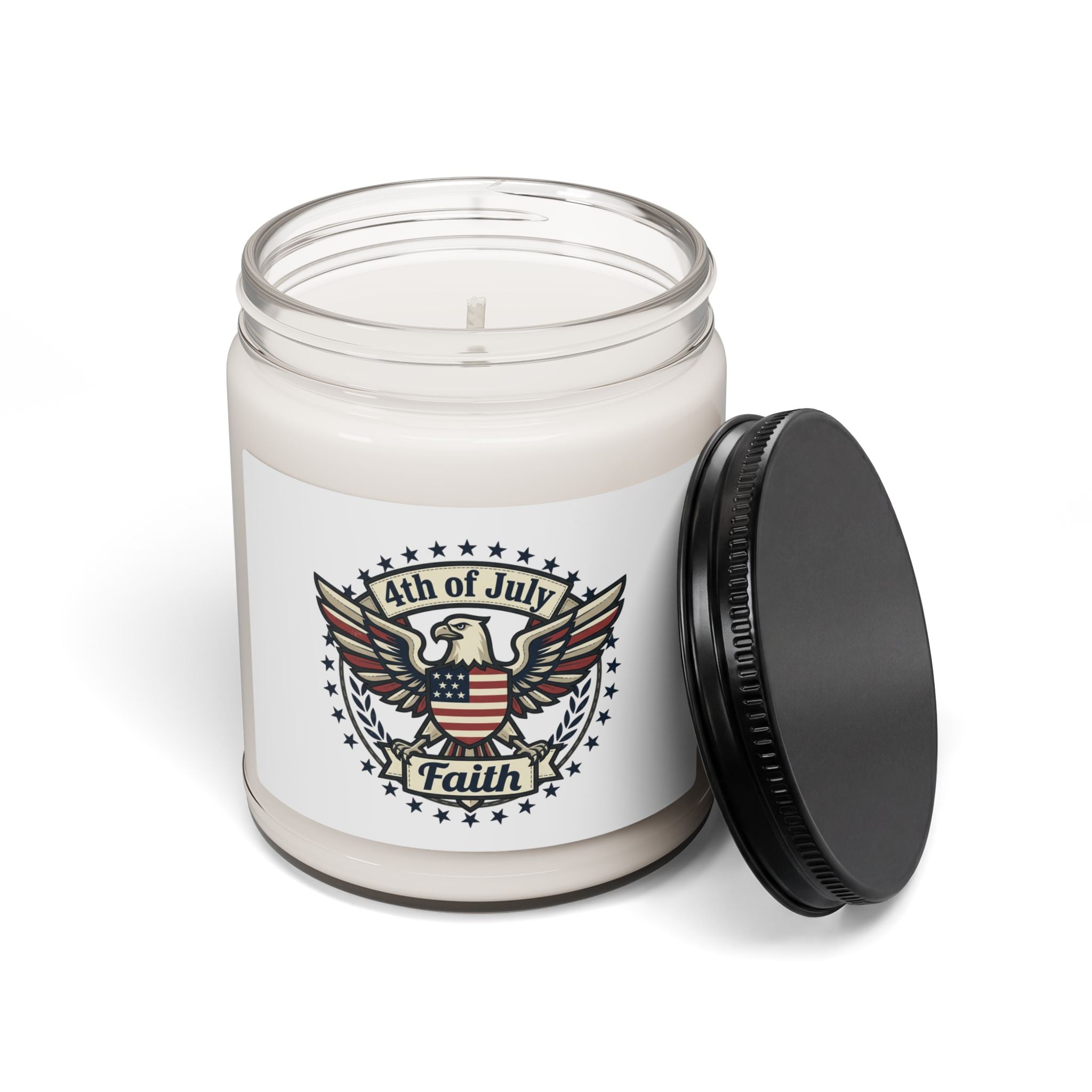 Faith & Liberty 4th of July Candle, Scented Soy Candle | Vintage Americana