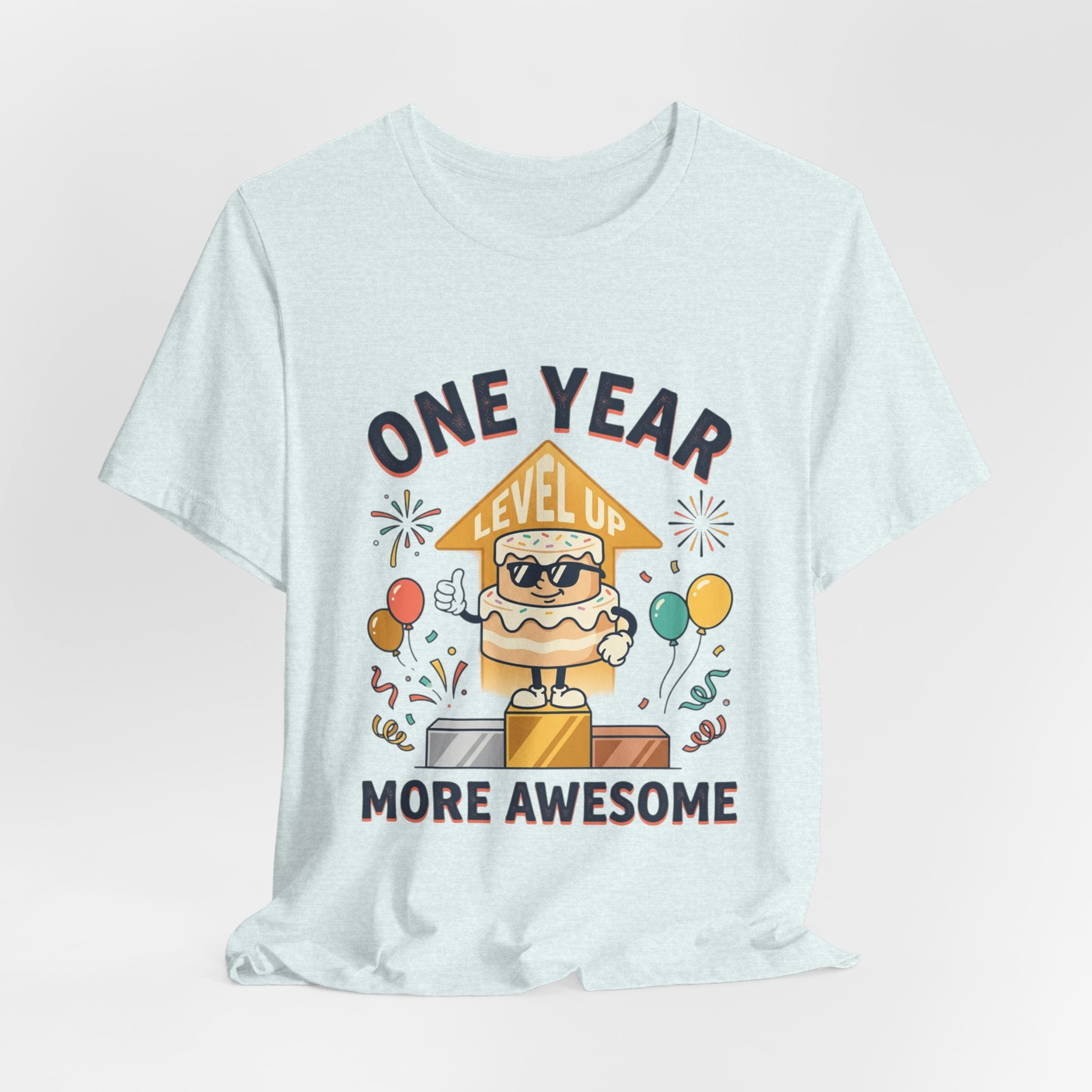 Birthday Baby Tee — "One Year More Awesome" 1st Birthday Shirt