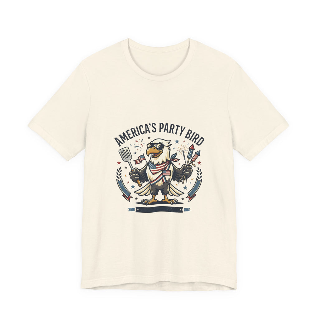 America's Party Bird T-Shirt — Patriotic Eagle BBQ & Fireworks Tee