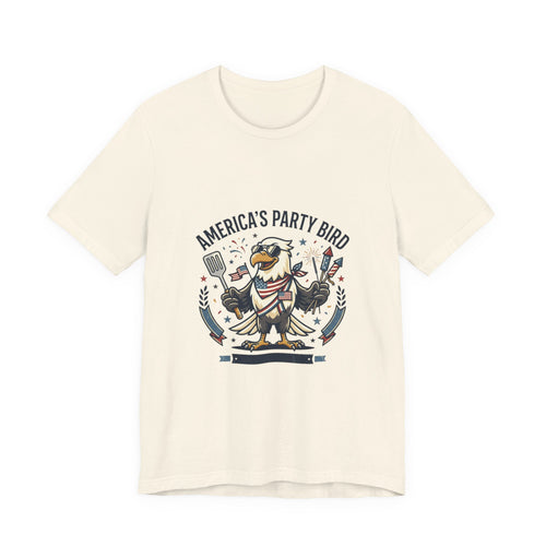 America's Party Bird T-Shirt — Patriotic Eagle BBQ & Fireworks Tee