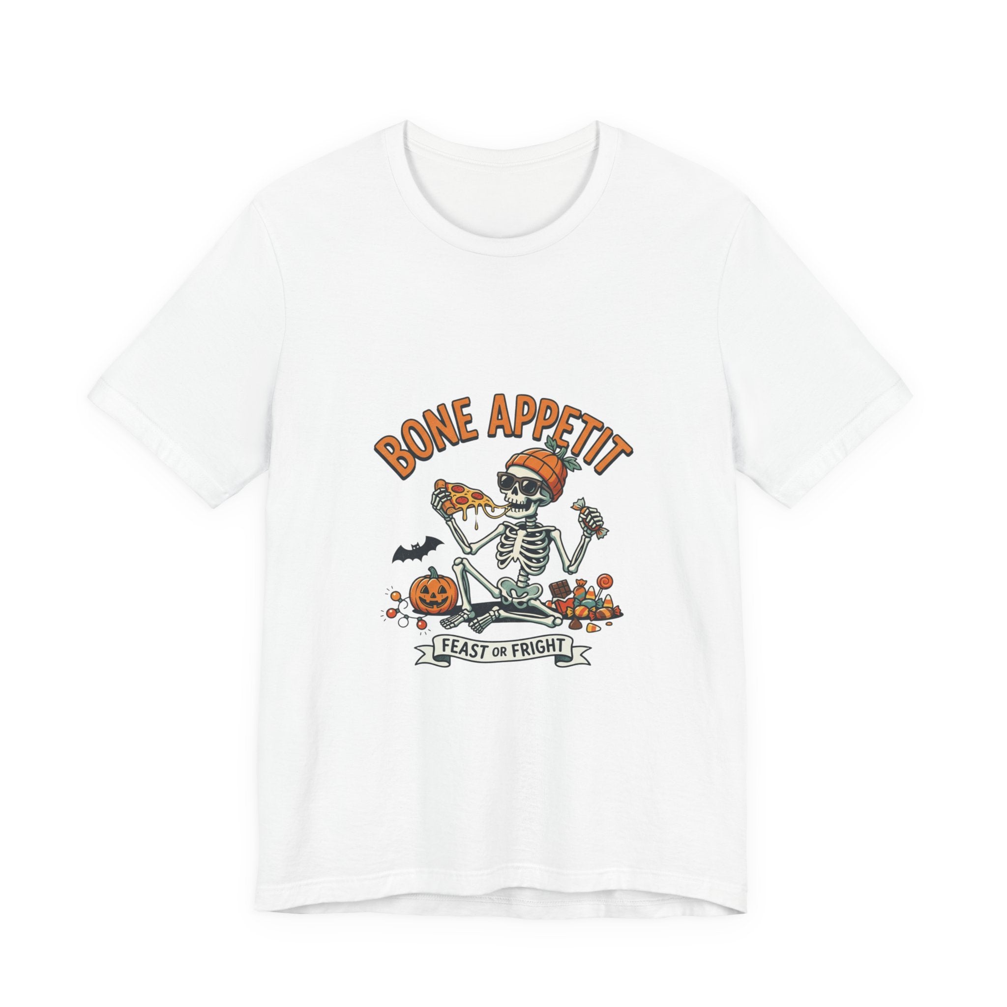 Bone Appetit Halloween T-Shirt — Skeleton Feast of Fright Tee