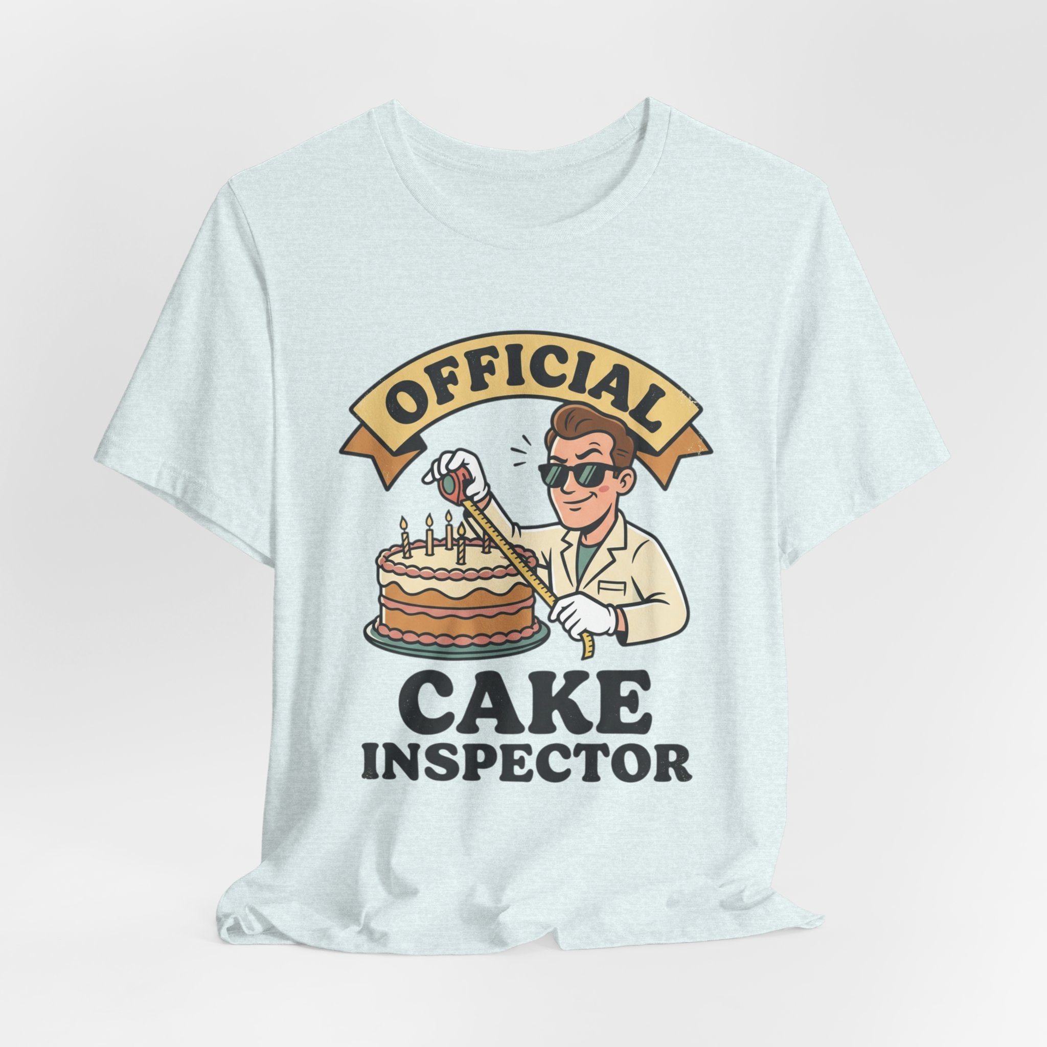 Cake Inspector T-Shirt — "Official Cake Inspector" Funny Baking Tee