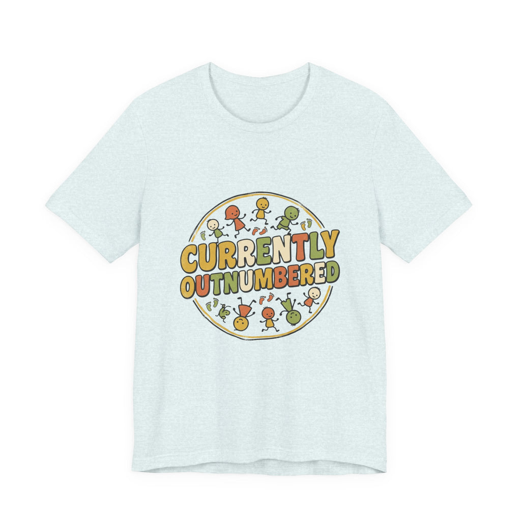 Currently Outnumbered T-Shirt — Funny Family Pregnancy Announcement Tee