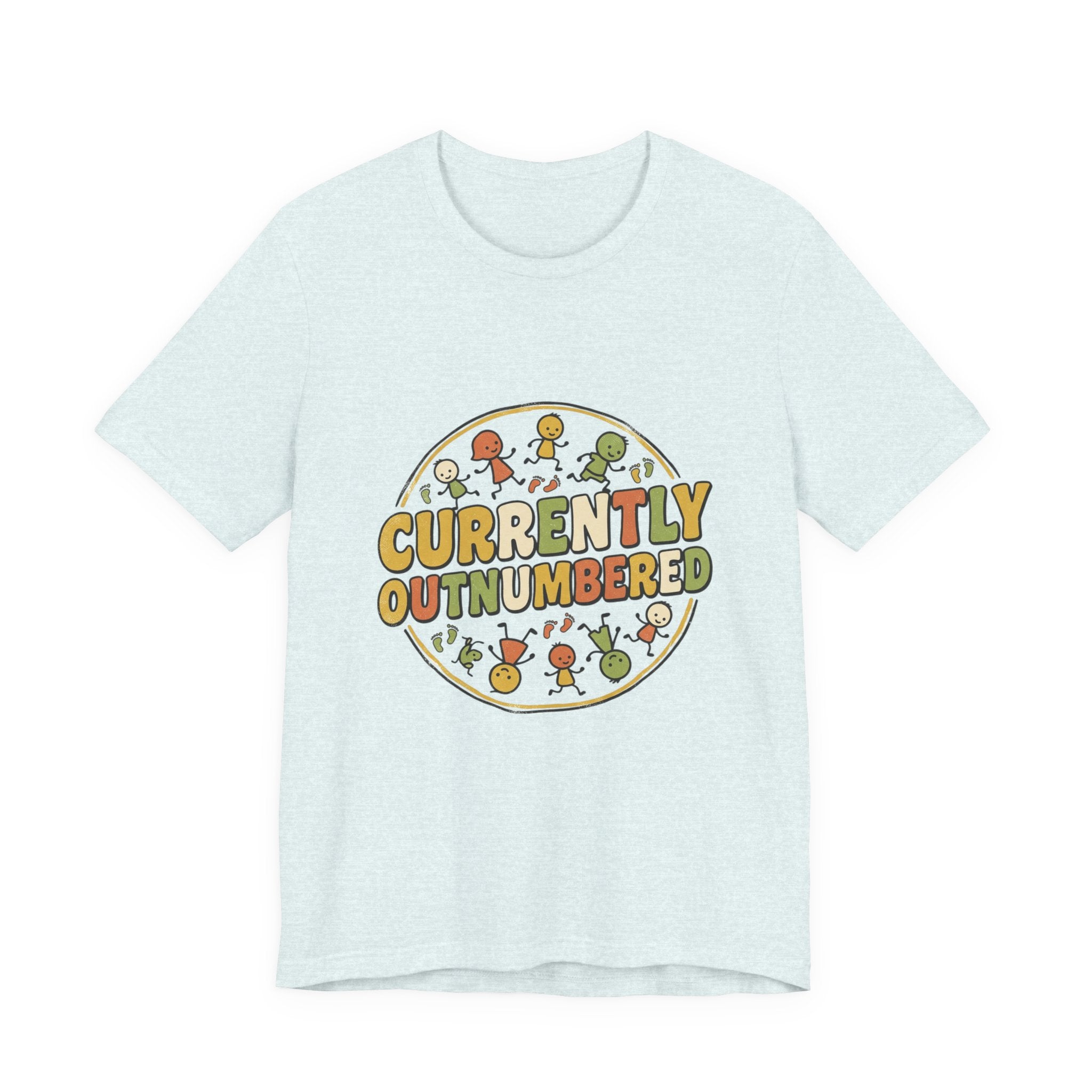 Currently Outnumbered T-Shirt — Funny Family Pregnancy Announcement Tee