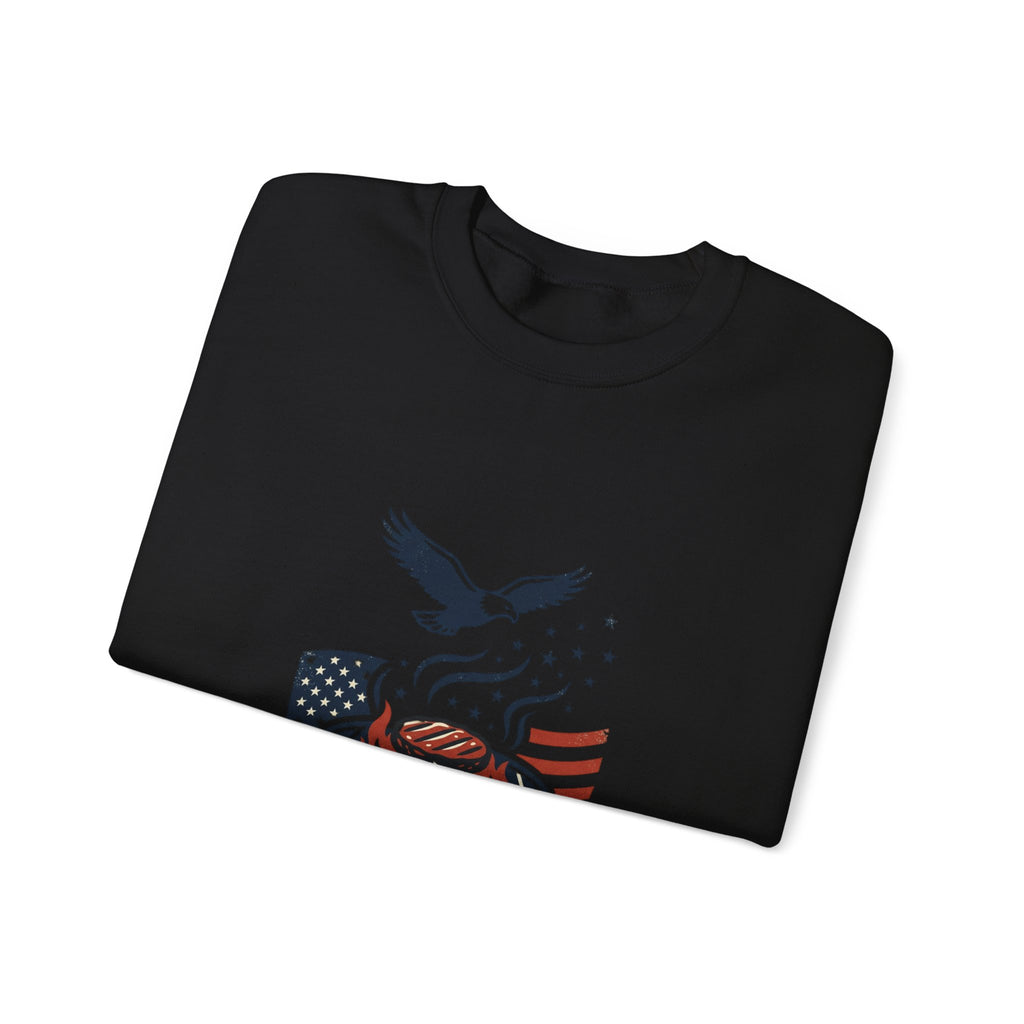 Liberty & Faith BBQ Sweatshirt | patriotic, vintage Americana