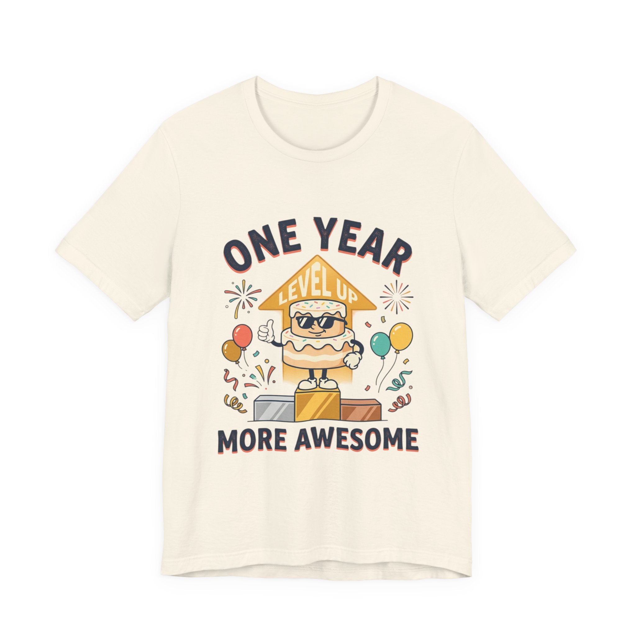Birthday Baby Tee — "One Year More Awesome" 1st Birthday Shirt