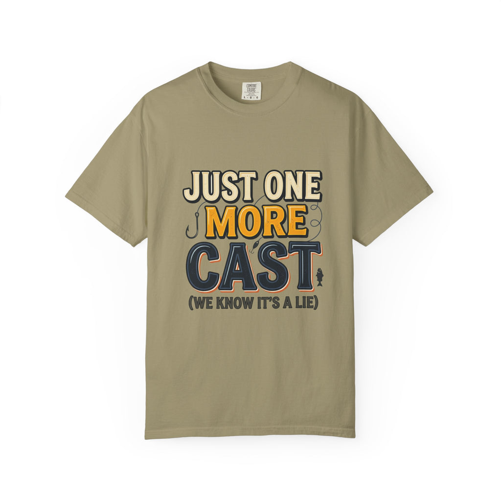 Fishing T-Shirt — "Just One More Cast (We Know It's A Lie)" Graphic Tee