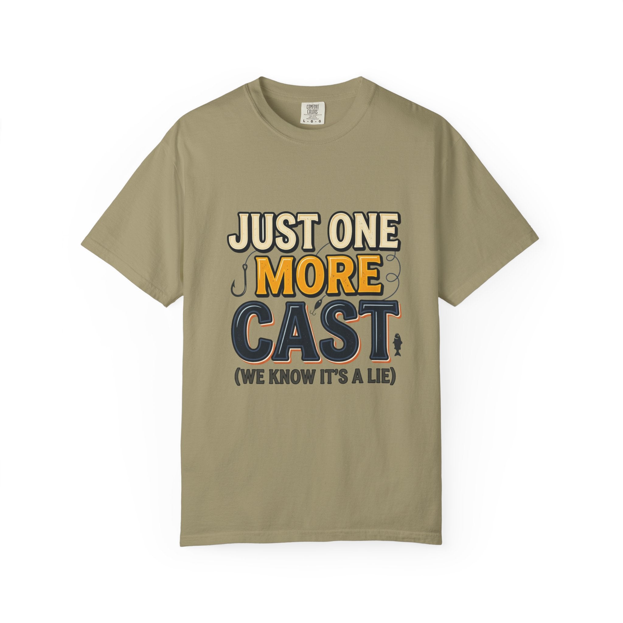 Fishing T-Shirt — "Just One More Cast (We Know It's A Lie)" Graphic Tee