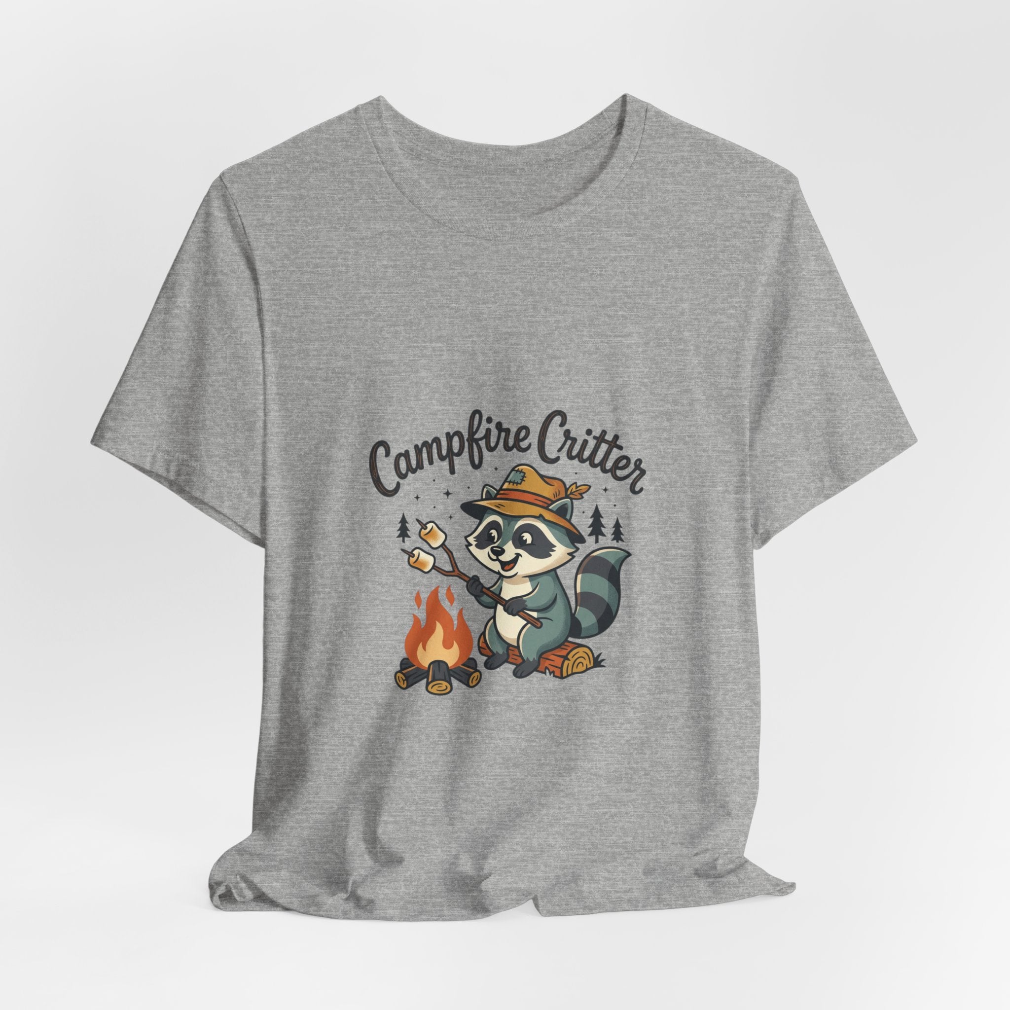 Campfire Critter T‑Shirt — Cute Raccoon Camping Tee