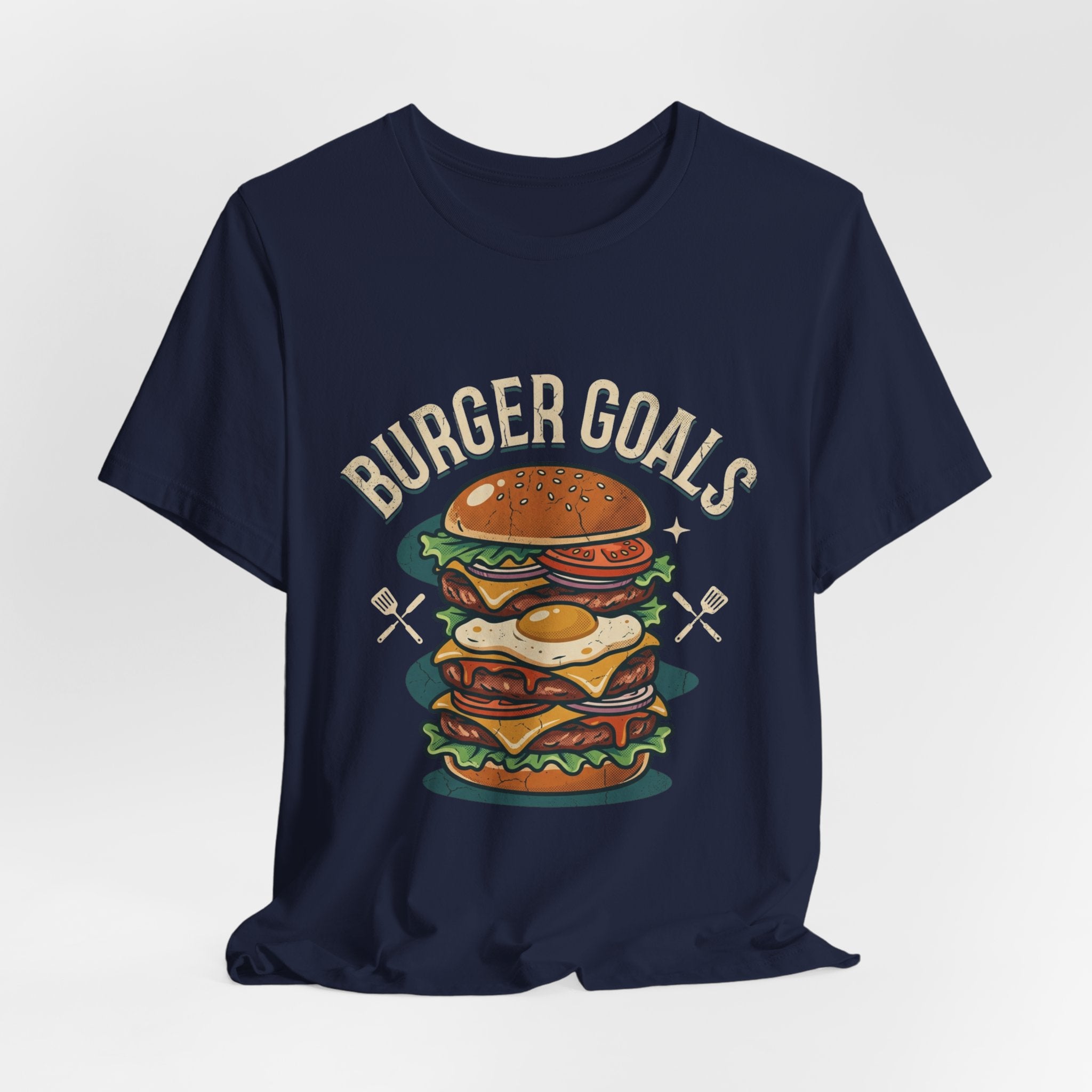 Burger Goals T-Shirt — Funny Cheeseburger Graphic Tee for Burger Lovers