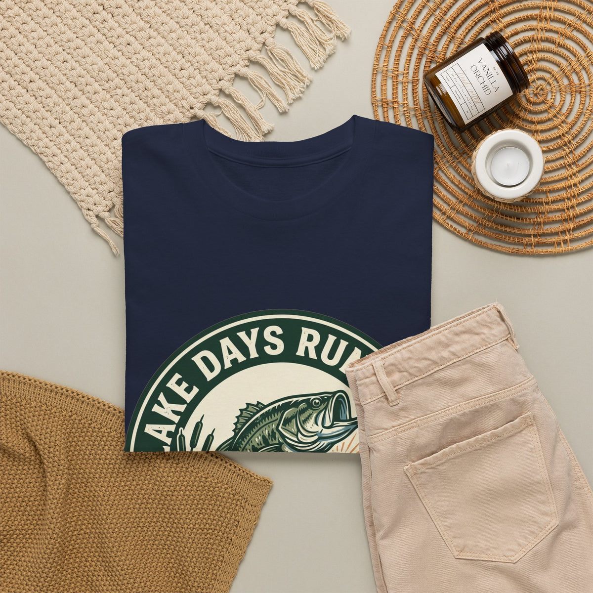 Lake Days Run Deep Fishing T-Shirt
