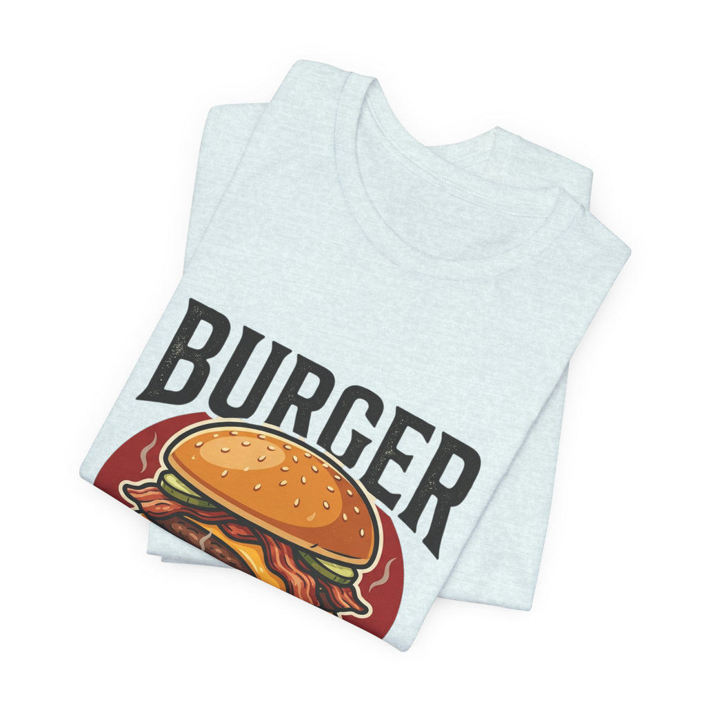 Burger Enthusiast T-Shirt — Retro Cheeseburger Graphic Tee for Foodies
