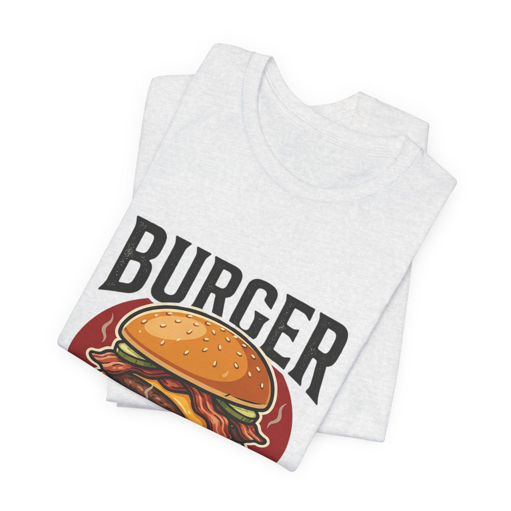 Burger Enthusiast T-Shirt — Retro Cheeseburger Graphic Tee for Foodies