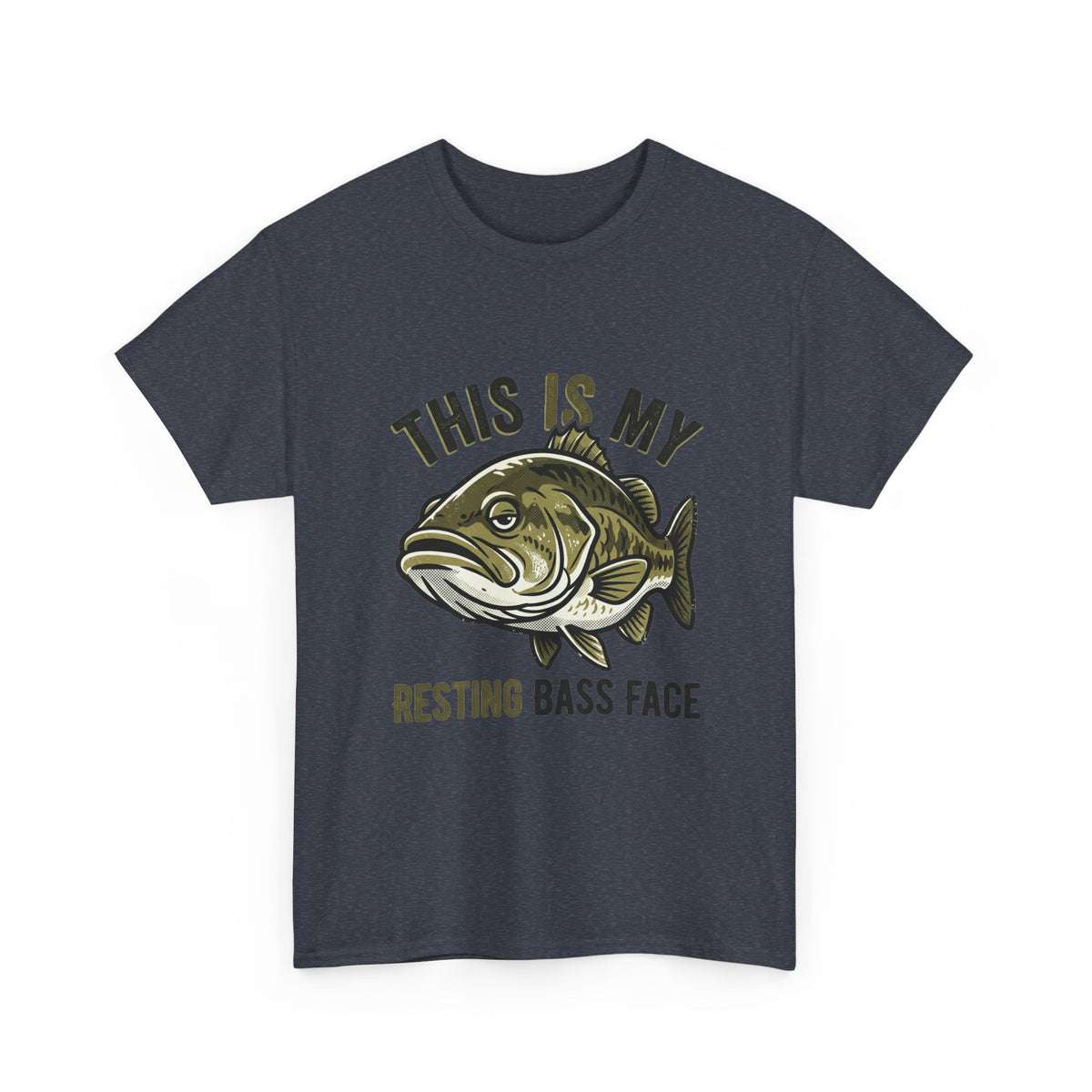 Resting Bass Face Fishing T-Shirt