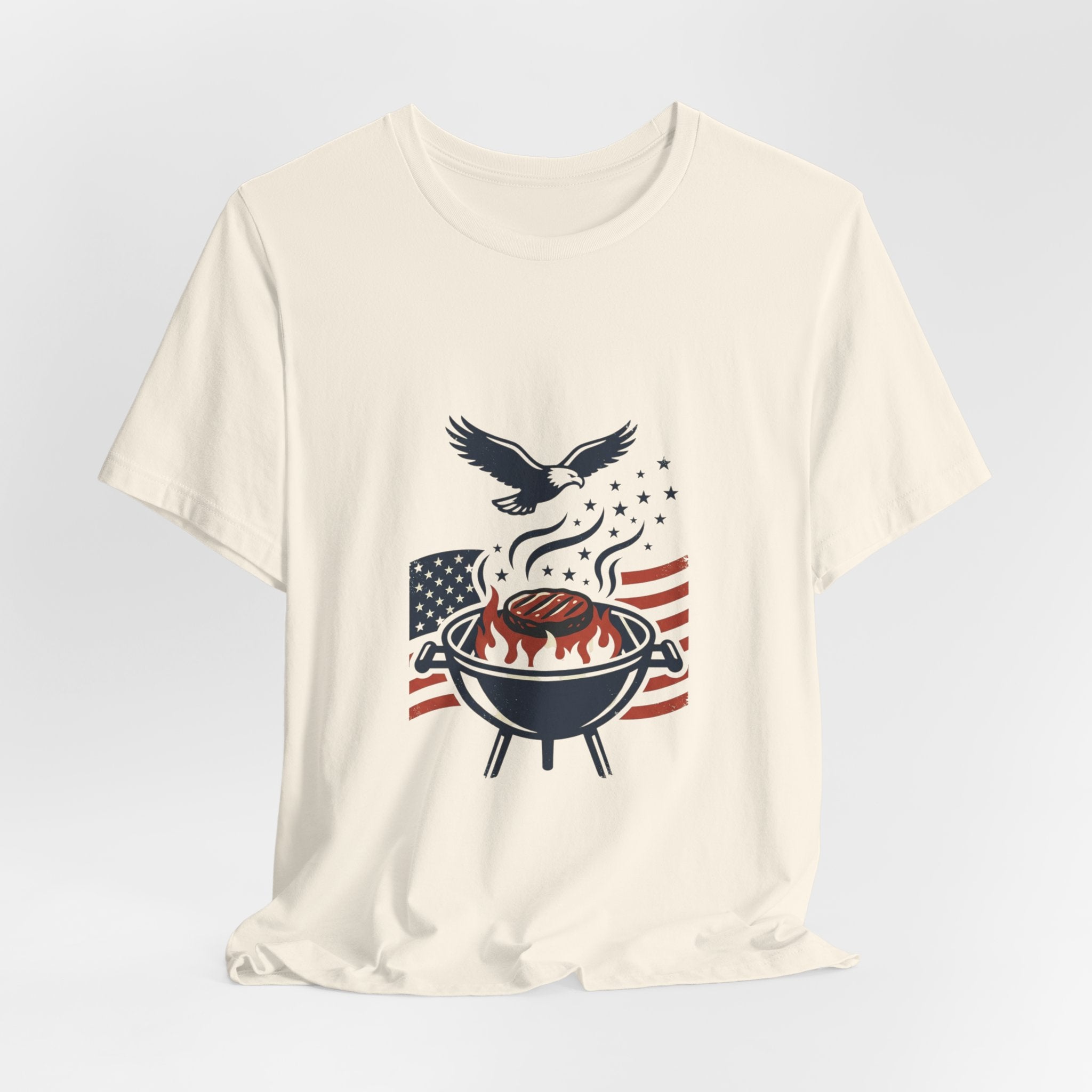 Faith & Freedom BBQ Tee | Patriotic vintage Americana July 4th
