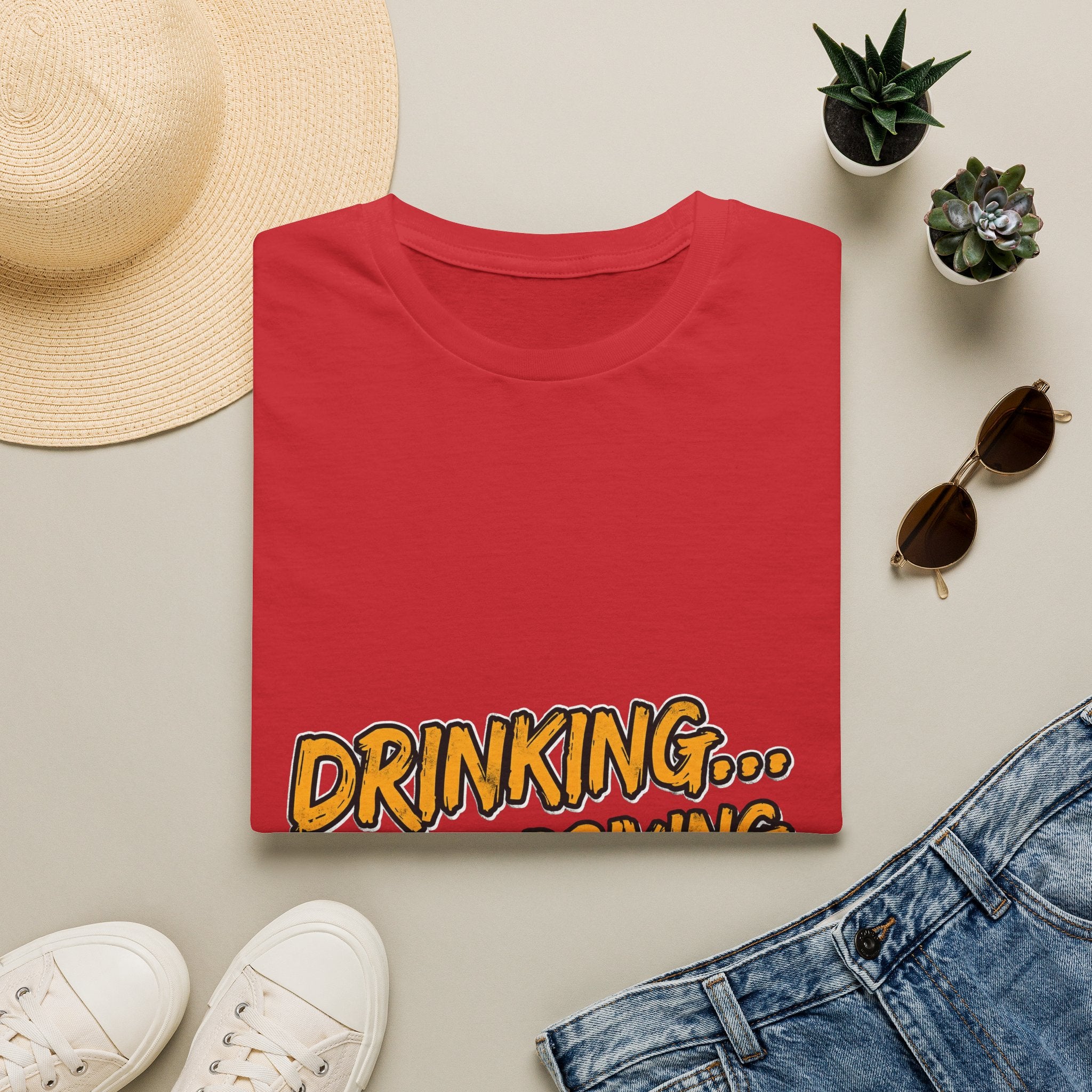 Drinking… Not Driving T-Shirt — Funny Sober Driver Awareness Tee