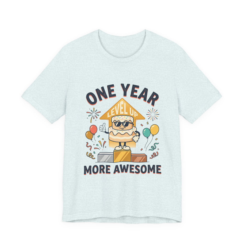 Birthday Baby Tee — "One Year More Awesome" 1st Birthday Shirt