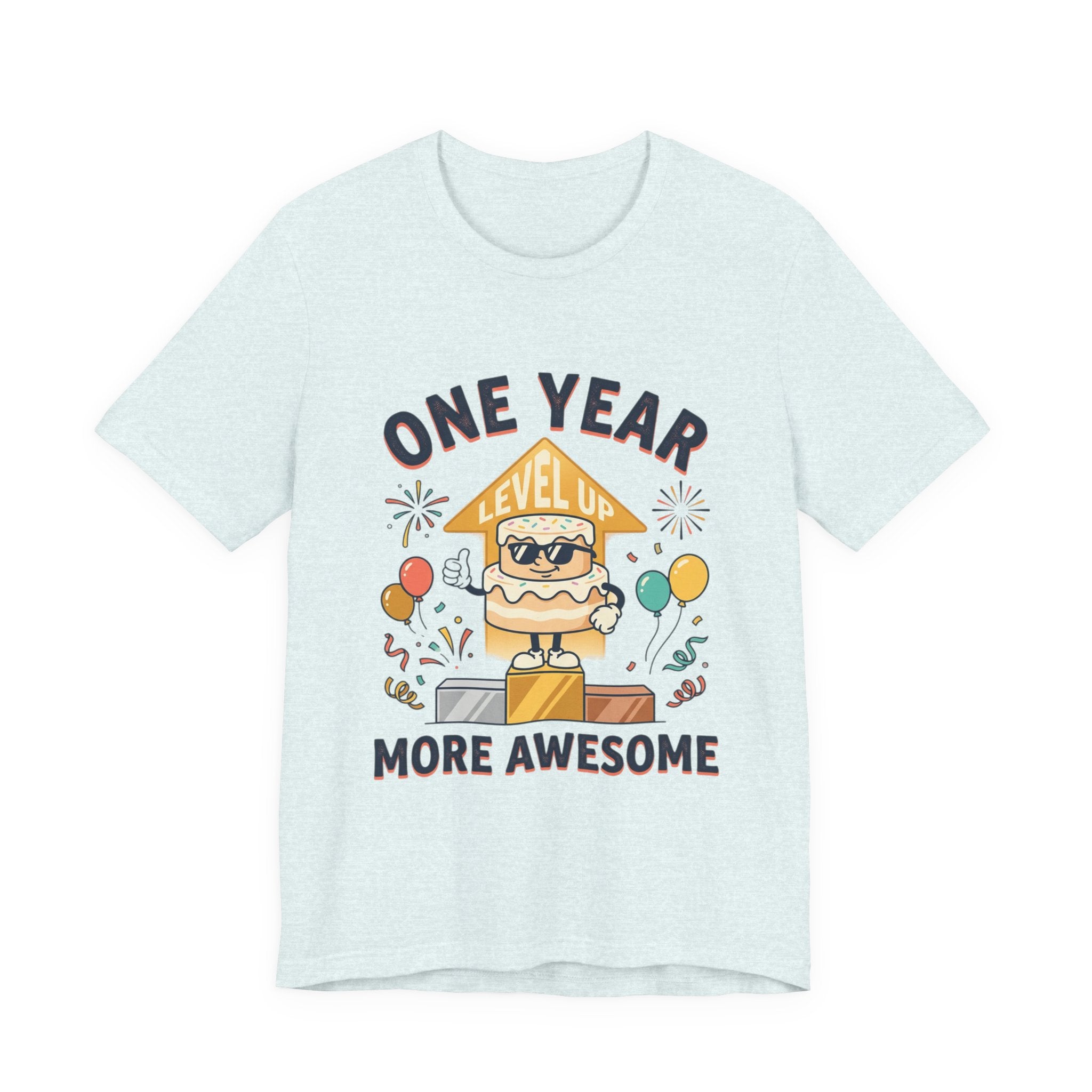 Birthday Baby Tee — "One Year More Awesome" 1st Birthday Shirt