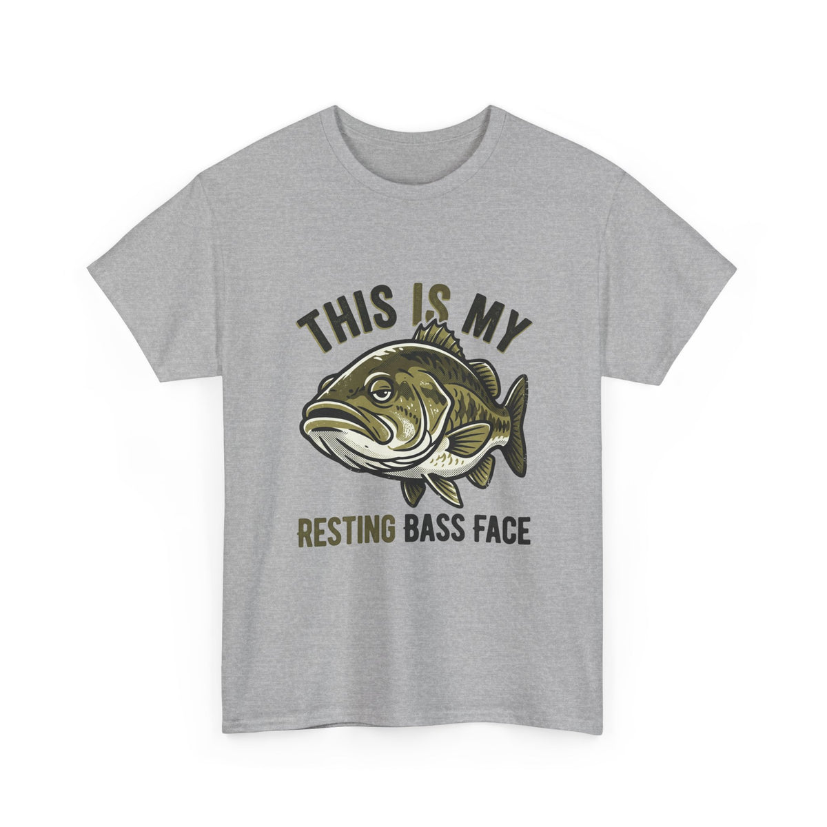 Resting Bass Face Fishing T-Shirt