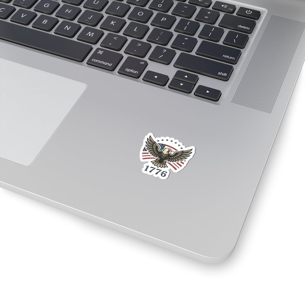 Faith & Freedom Eagle Sticker | Patriotic 1776, vintage Americana