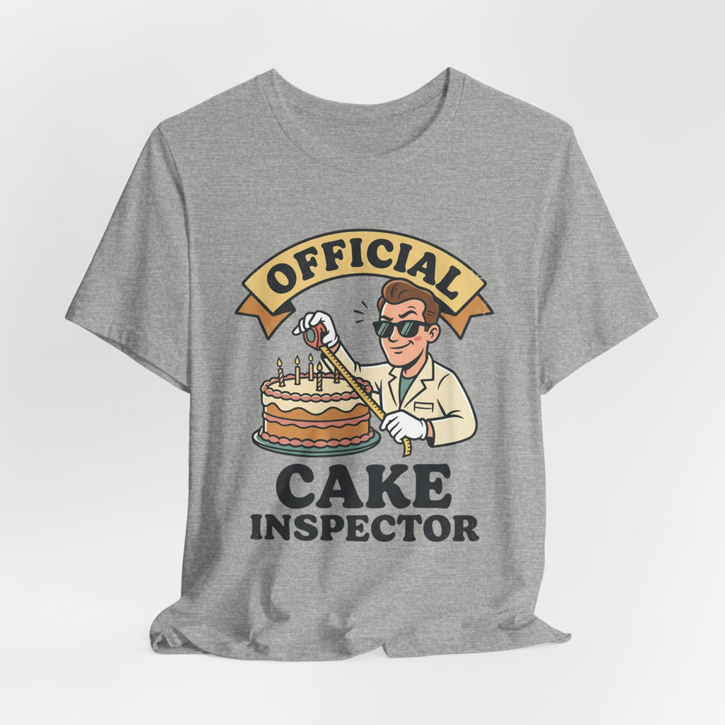 Cake Inspector T-Shirt — "Official Cake Inspector" Funny Baking Tee