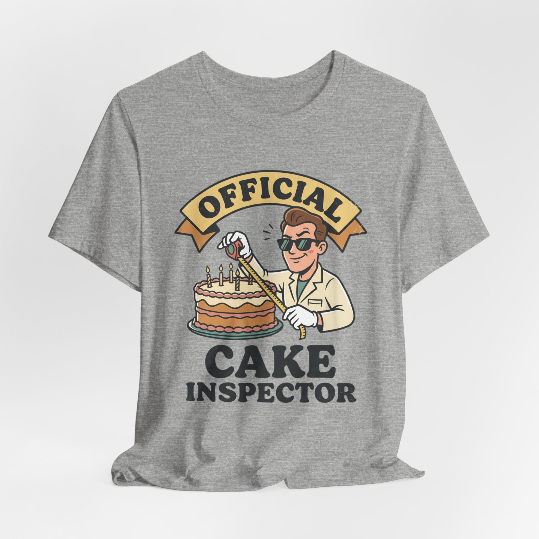 Cake Inspector T-Shirt — "Official Cake Inspector" Funny Baking Tee