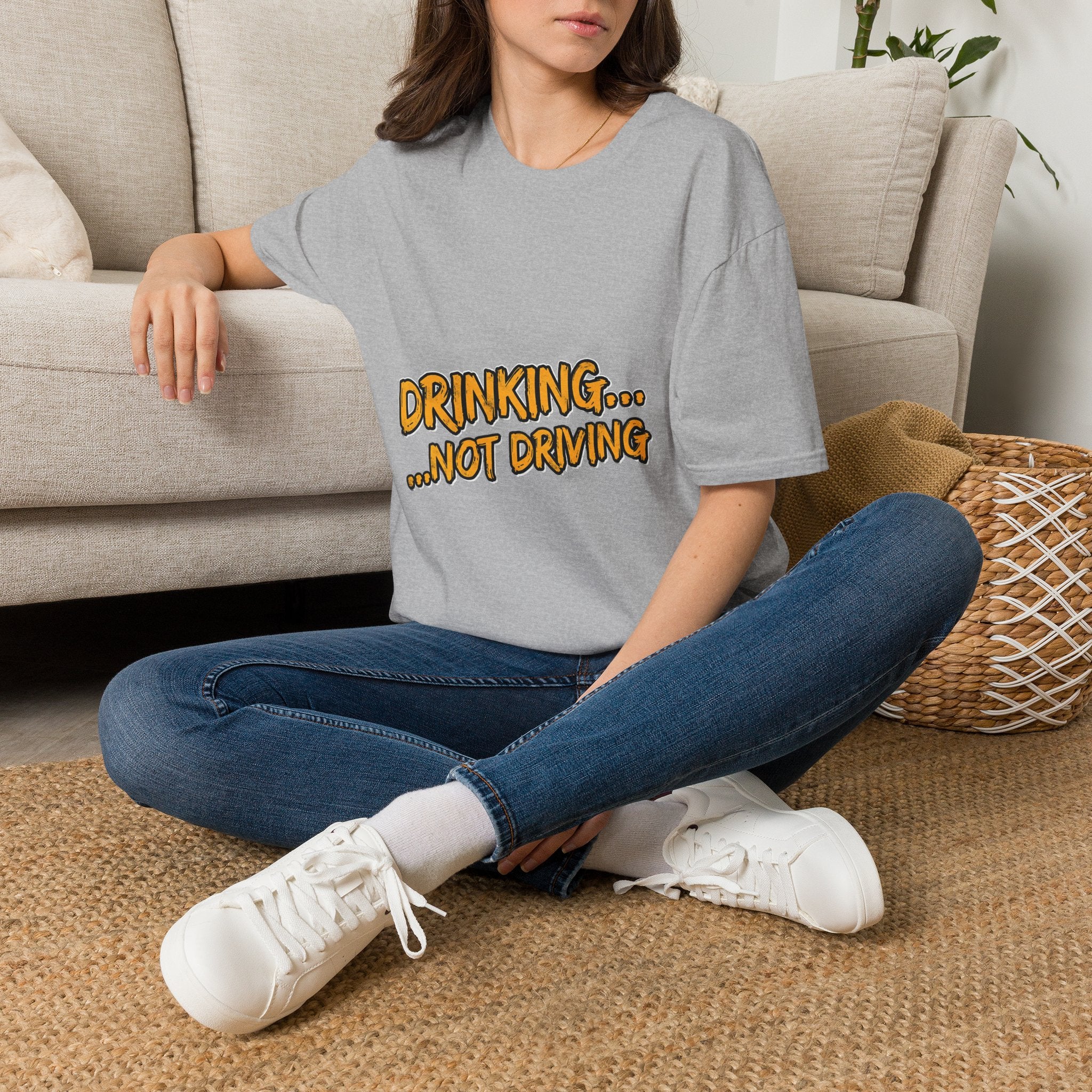Drinking… Not Driving T-Shirt — Funny Sober Driver Awareness Tee