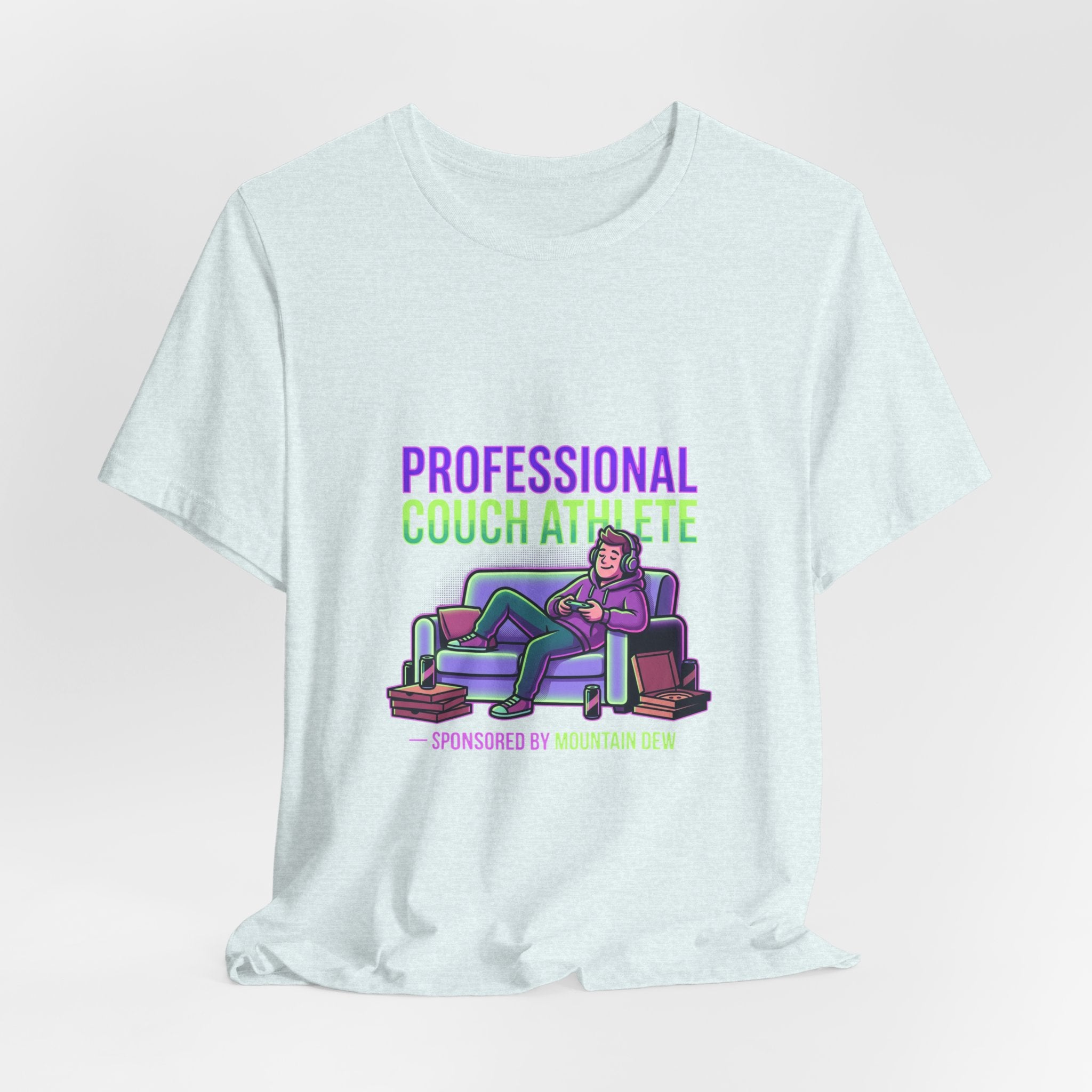 Professional Couch Athlete T-Shirt — Funny Lazy Gamer Tee