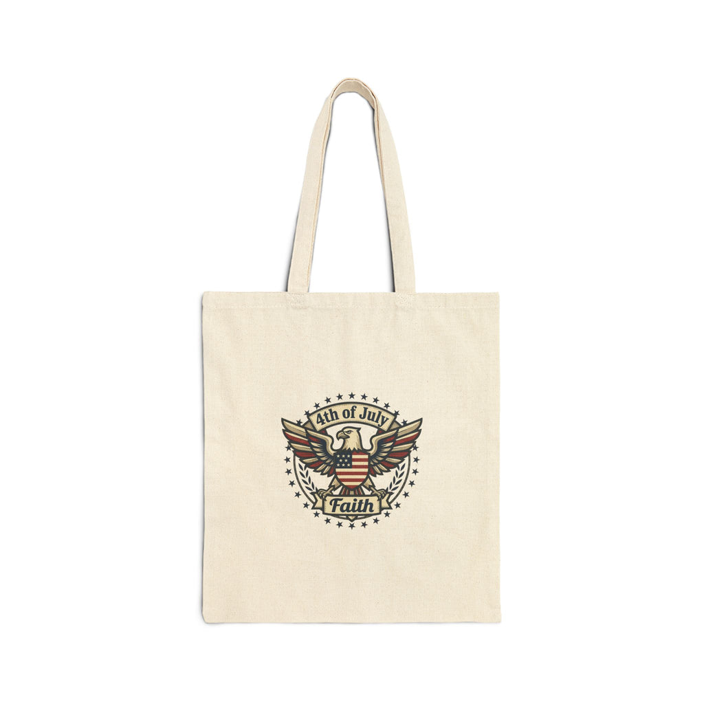 Faith & Freedom 4th of July Tote | Patriotic, Vintage Americana