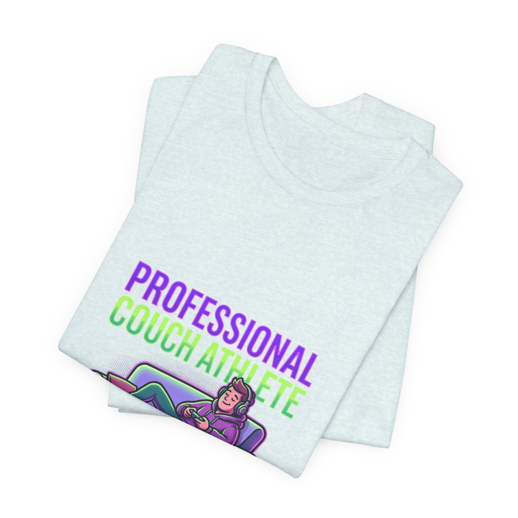 Professional Couch Athlete T-Shirt — Funny Lazy Gamer Tee