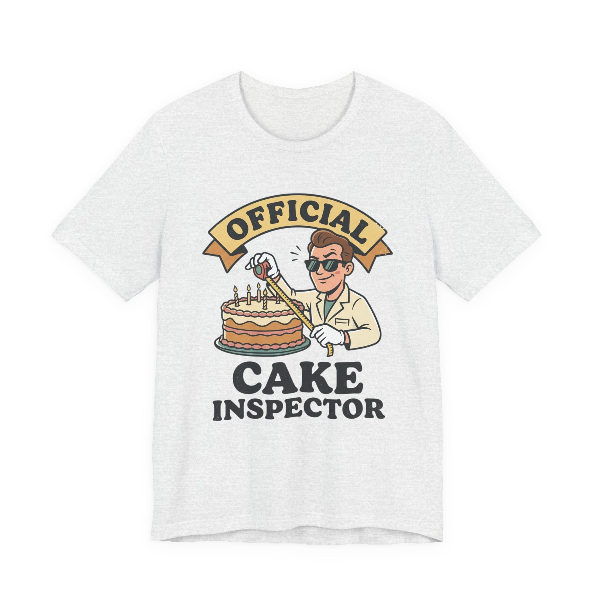 Cake Inspector T-Shirt — "Official Cake Inspector" Funny Baking Tee