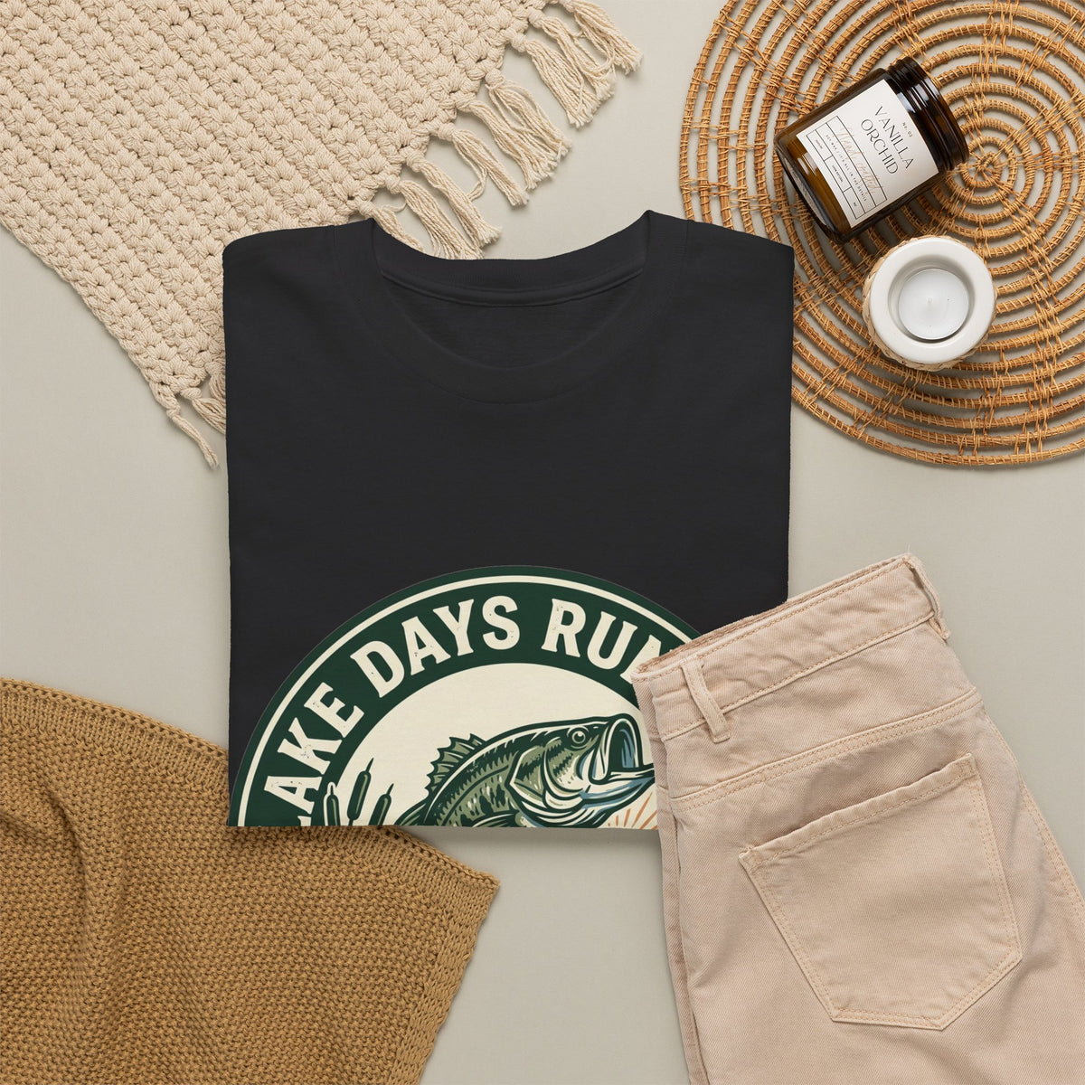 Lake Days Run Deep Fishing T-Shirt