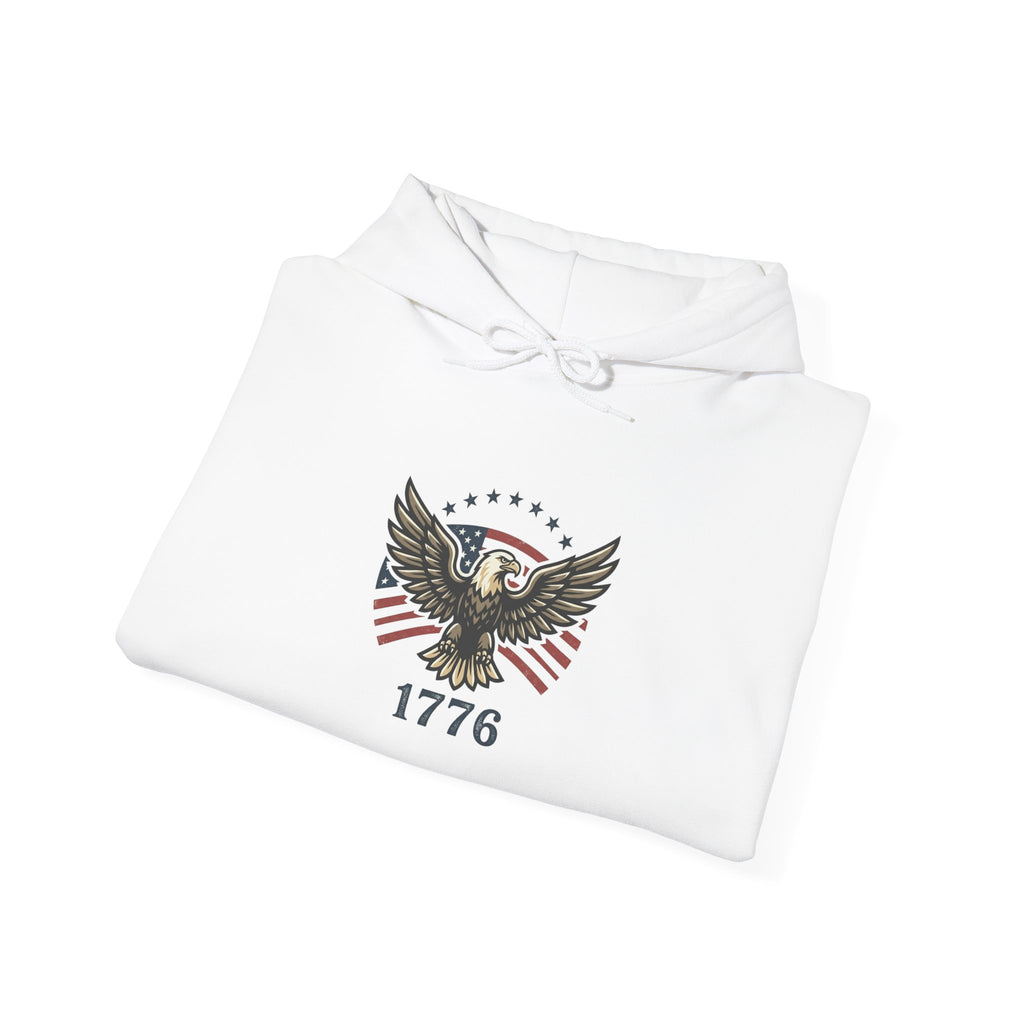 Faith & Freedom 1776 Eagle Hoodie | patriotic, vintage Americana